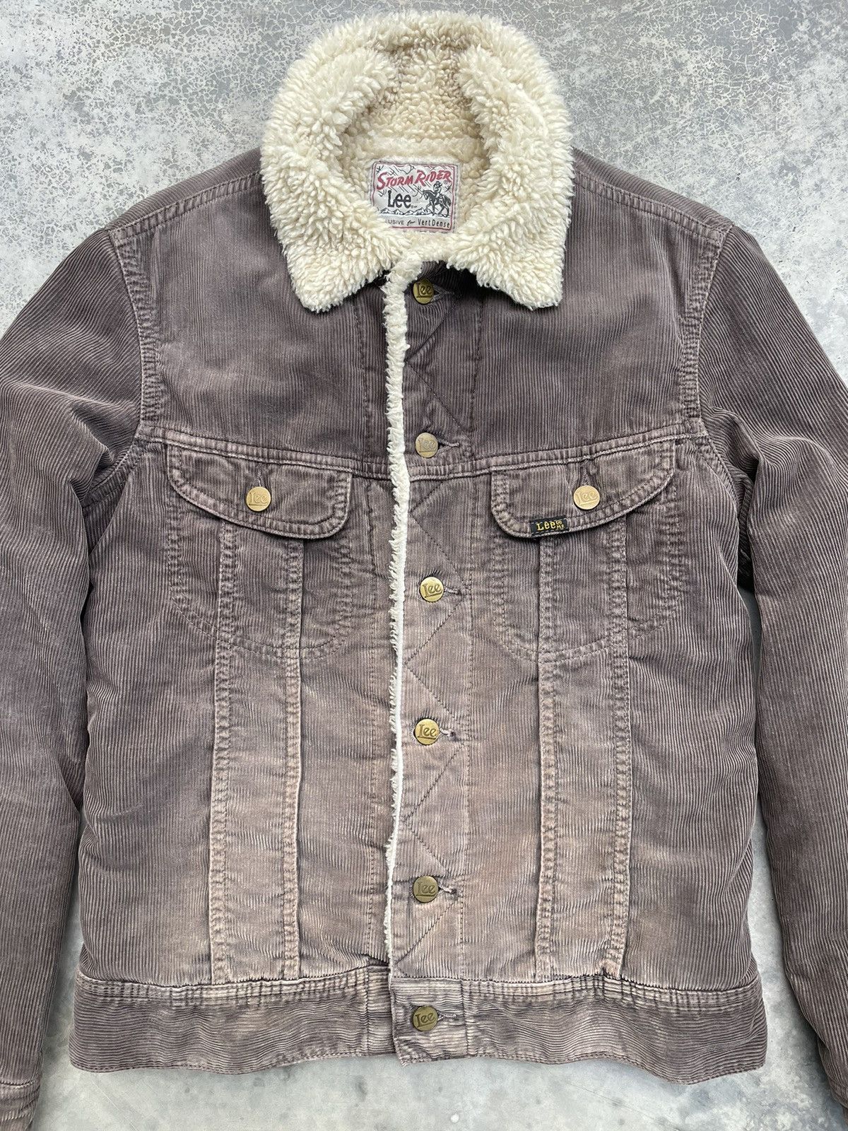 Lee 🔥Lee Storm Riders Corduroy Trucker Sherpa Jacket🔥 Size US S / EU 44-46 / 1 - 7 Thumbnail