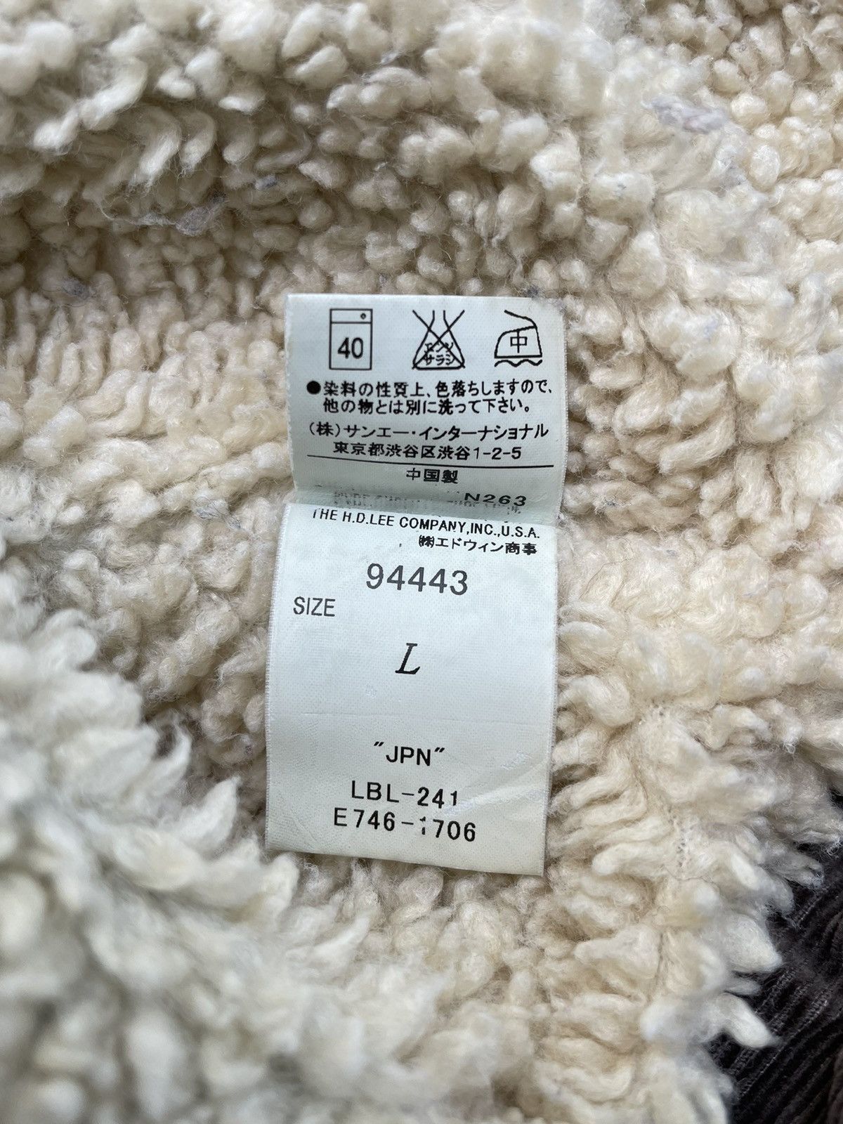 Lee 🔥Lee Storm Riders Corduroy Trucker Sherpa Jacket🔥 Size US S / EU 44-46 / 1 - 11 Thumbnail