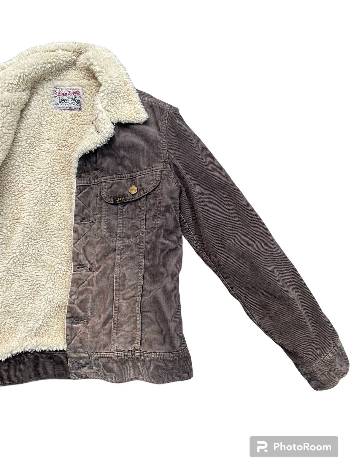 Lee 🔥Lee Storm Riders Corduroy Trucker Sherpa Jacket🔥 Size US S / EU 44-46 / 1 - 5 Thumbnail