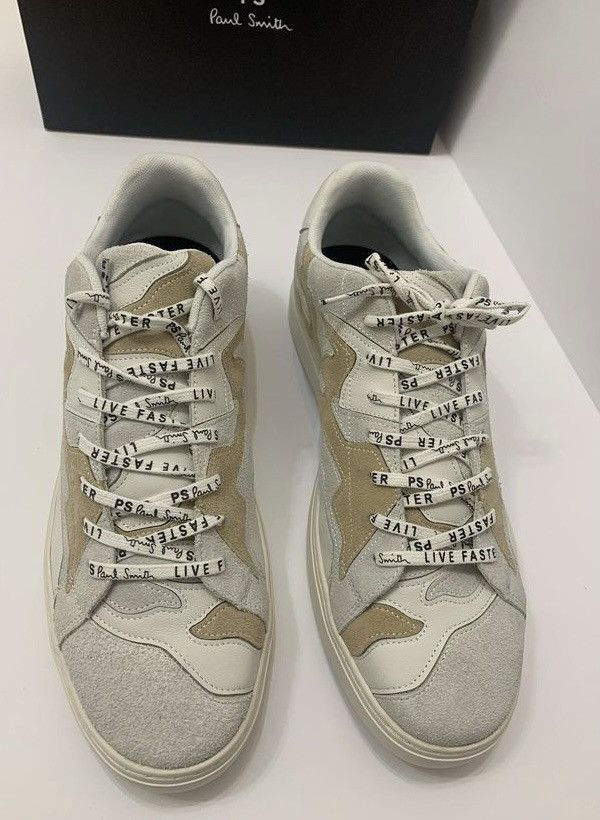 Paul Smith PAUL SMITH REX CAMOUFLAGE PATCH LEATHER SNEAKERS Size US 12 / EU 45 - 4 Thumbnail