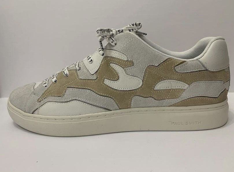 Paul Smith PAUL SMITH REX CAMOUFLAGE PATCH LEATHER SNEAKERS Size US 12 / EU 45 - 2 Thumbnail