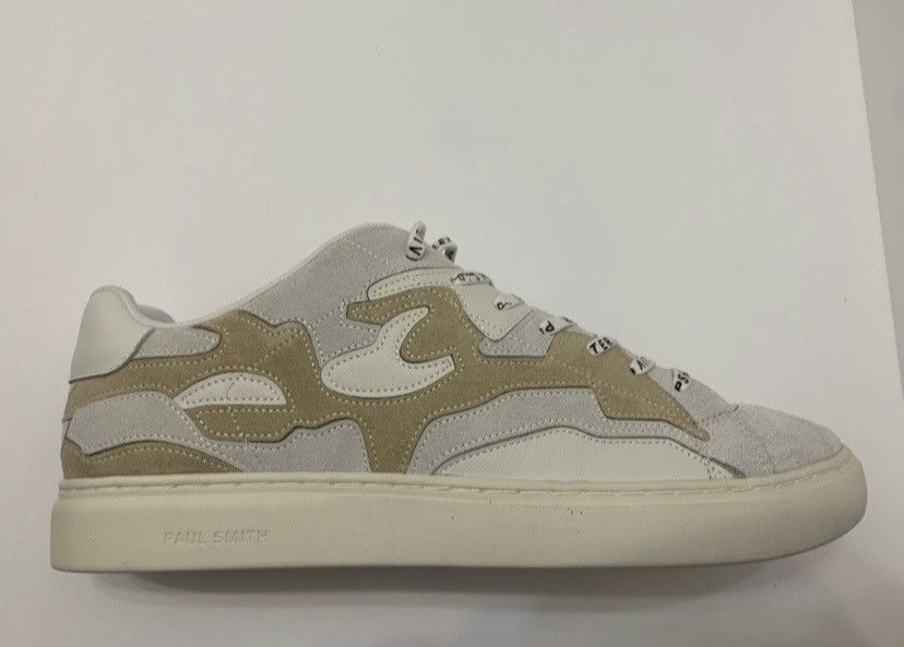Paul Smith PAUL SMITH REX CAMOUFLAGE PATCH LEATHER SNEAKERS Size US 12 / EU 45 - 7 Thumbnail