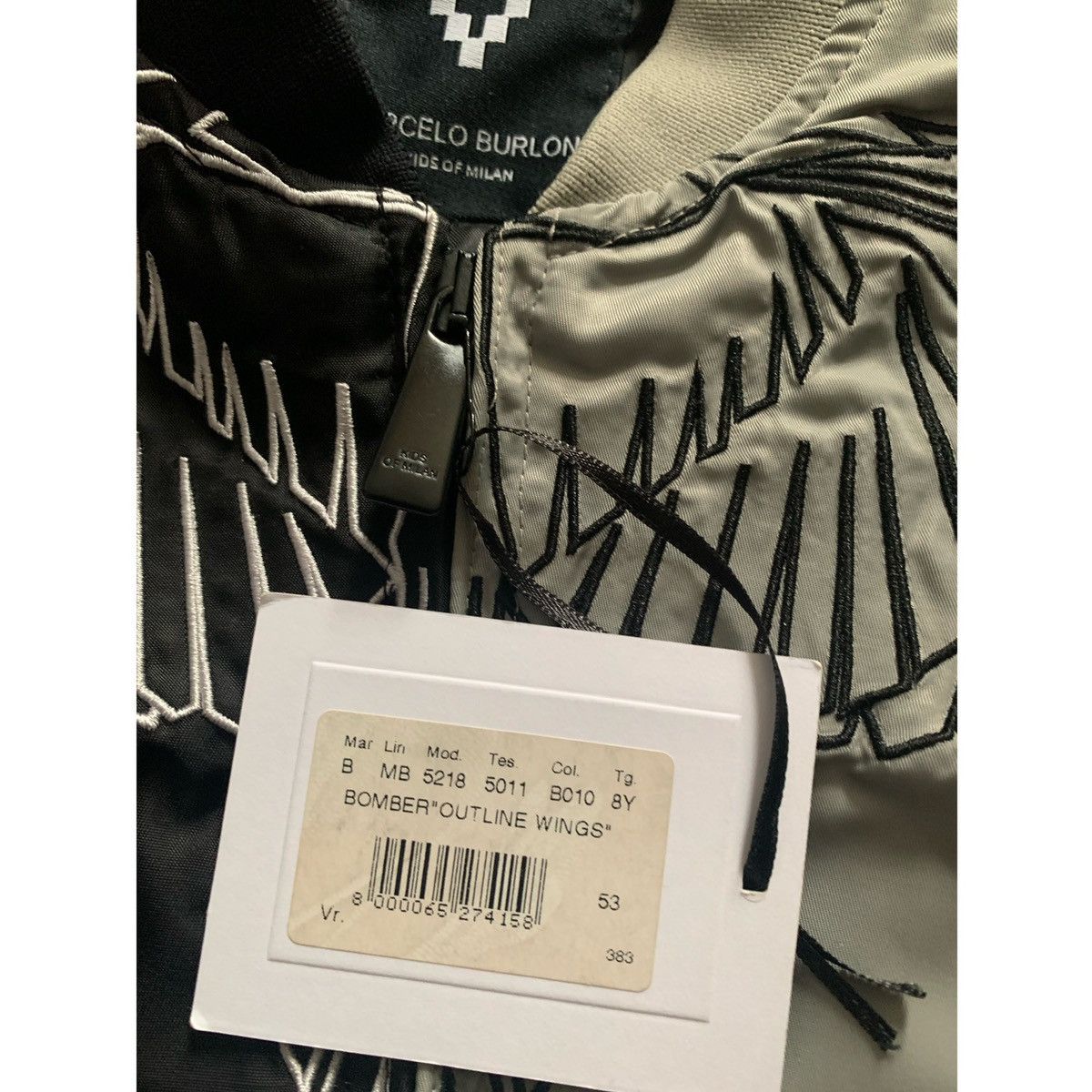Marcelo Burlon MARCELO BURLON KIDS WINGS BOMBER JACKET Size US XXS / EU 40 - 16 Thumbnail