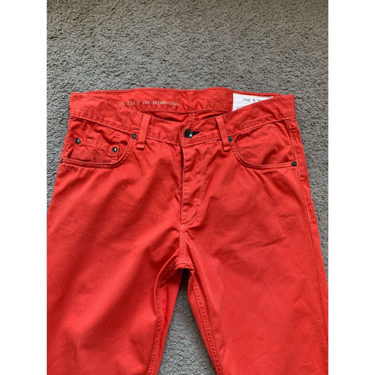 Rag & Bone RAG & BONE JAY ORANGE JEANS Size US 32 / EU 48 - 4 Thumbnail