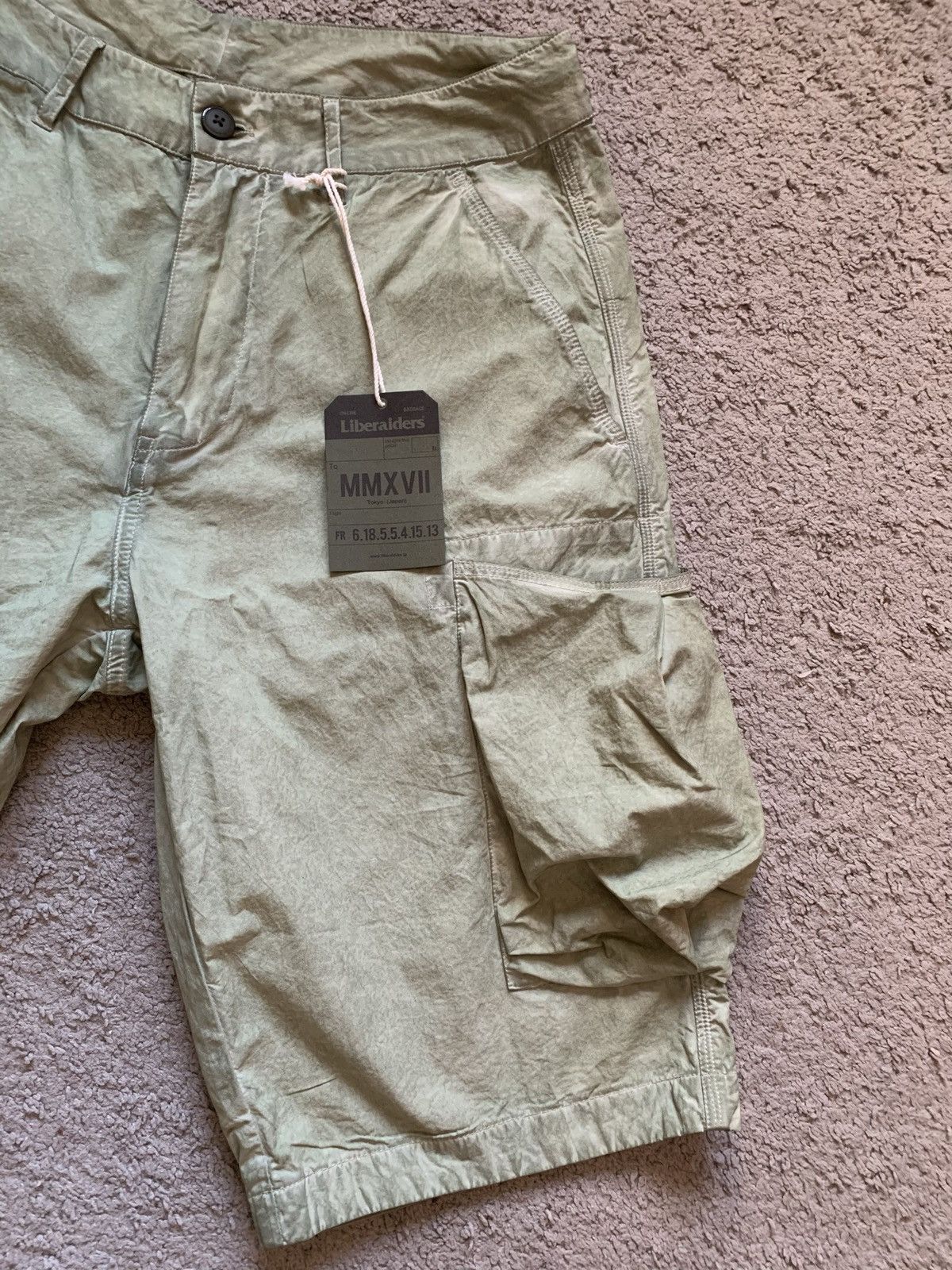 Japanese Brand LIBERAIDERS BIG POCKETS CARGO SHORTS Size US 30 / EU 46 - 3 Thumbnail
