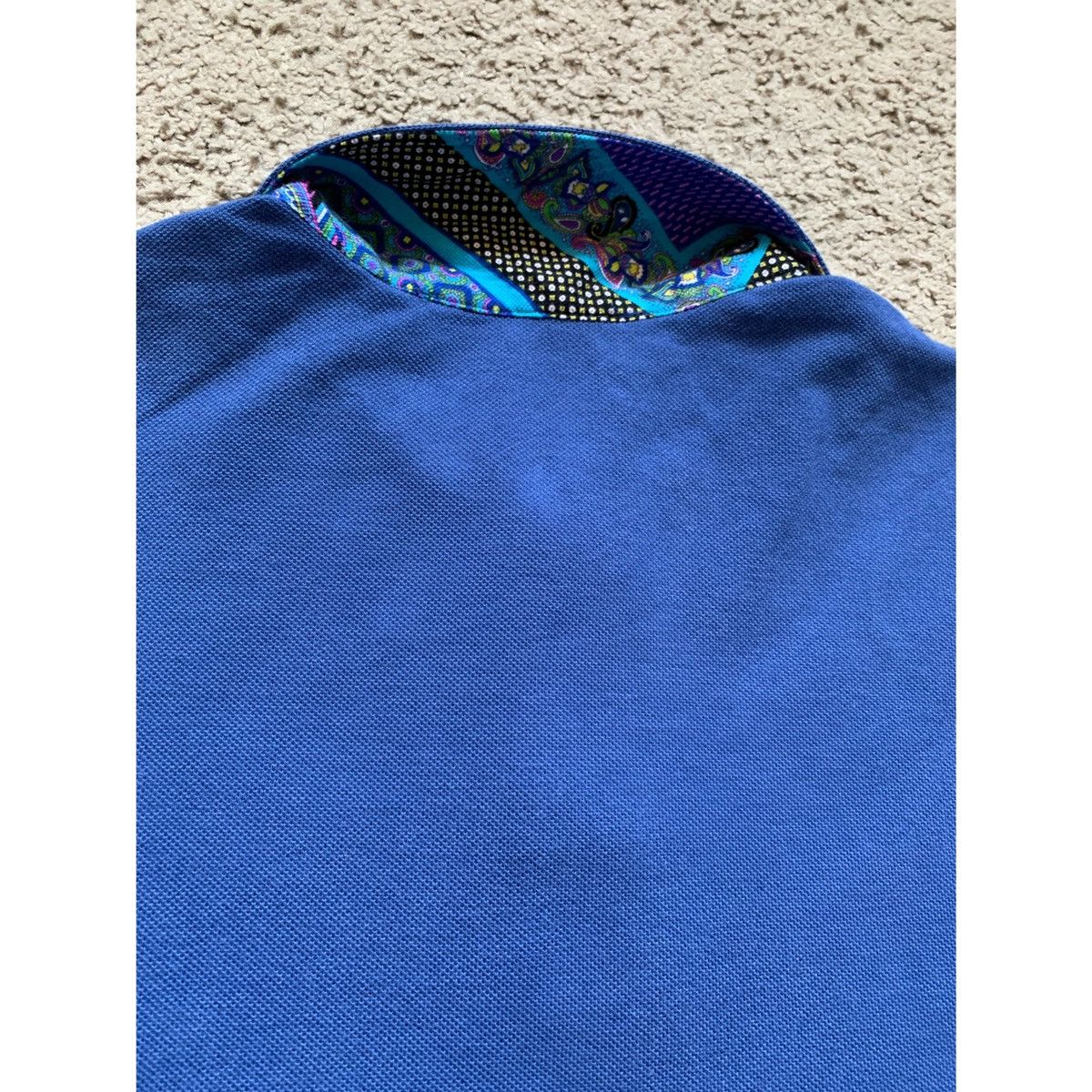 Etro VINTAGE ETRO EMBROIDERED LOGO POLO SHIRT Size US L / EU 52-54 / 3 - 5 Thumbnail