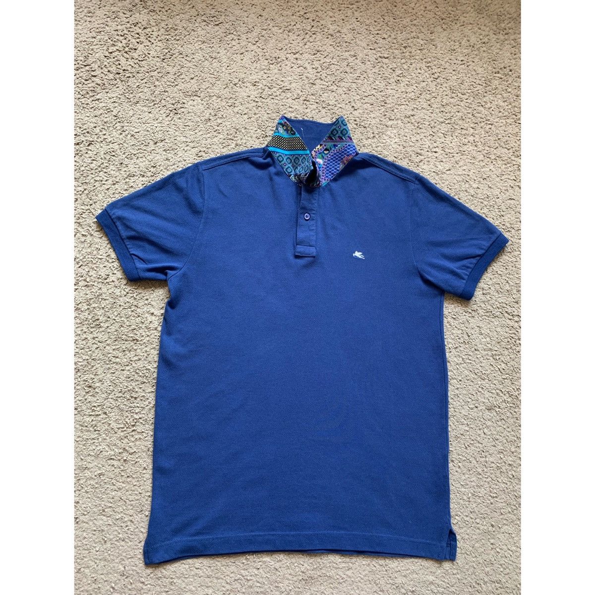 Etro VINTAGE ETRO EMBROIDERED LOGO POLO SHIRT Size US L / EU 52-54 / 3 - 1 Thumbnail