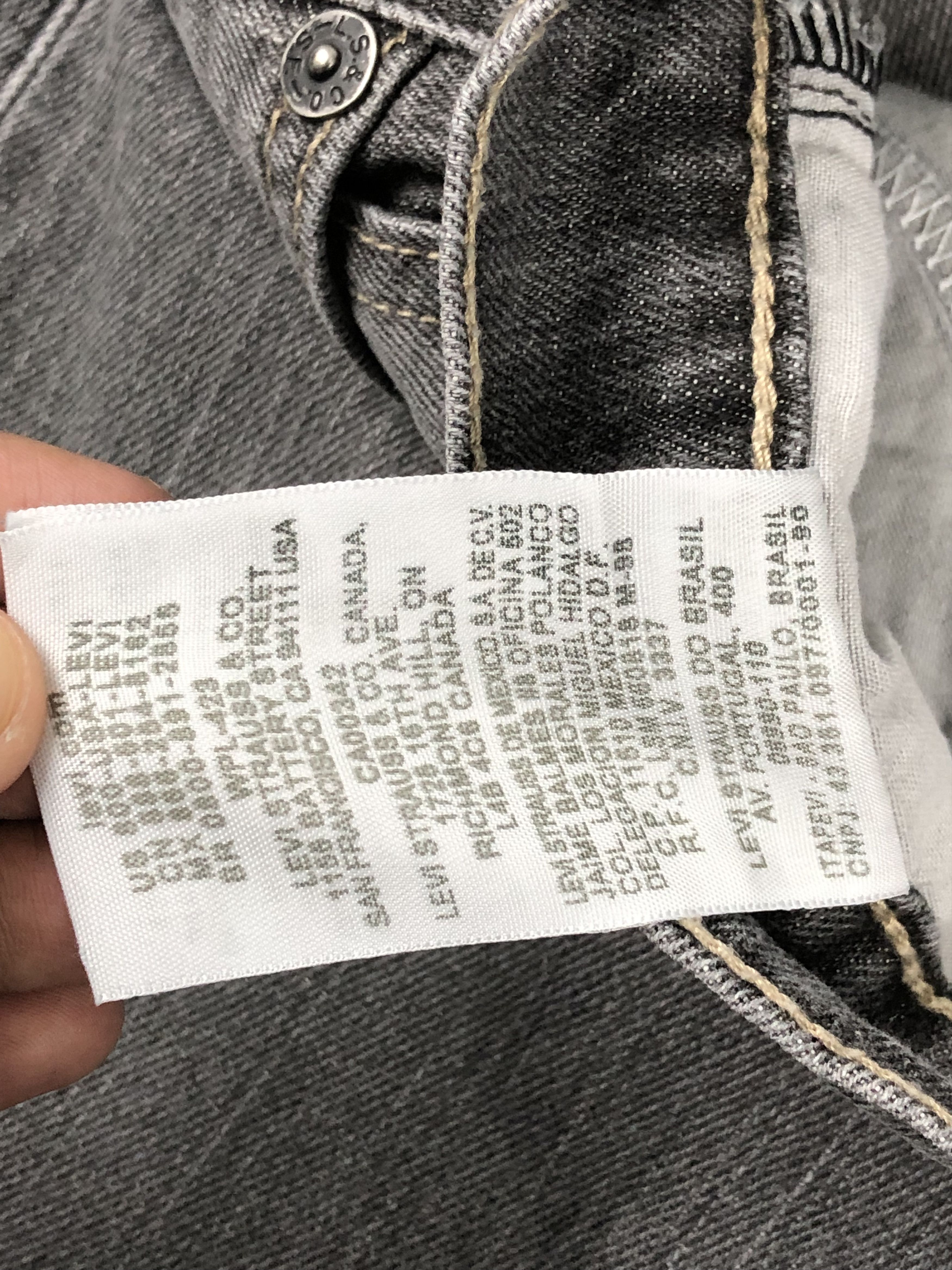 Levi's × Vintage Vintage Levis 511 Faded Black Jeans DP1386 Size US 32 / EU 48 - 8 Thumbnail