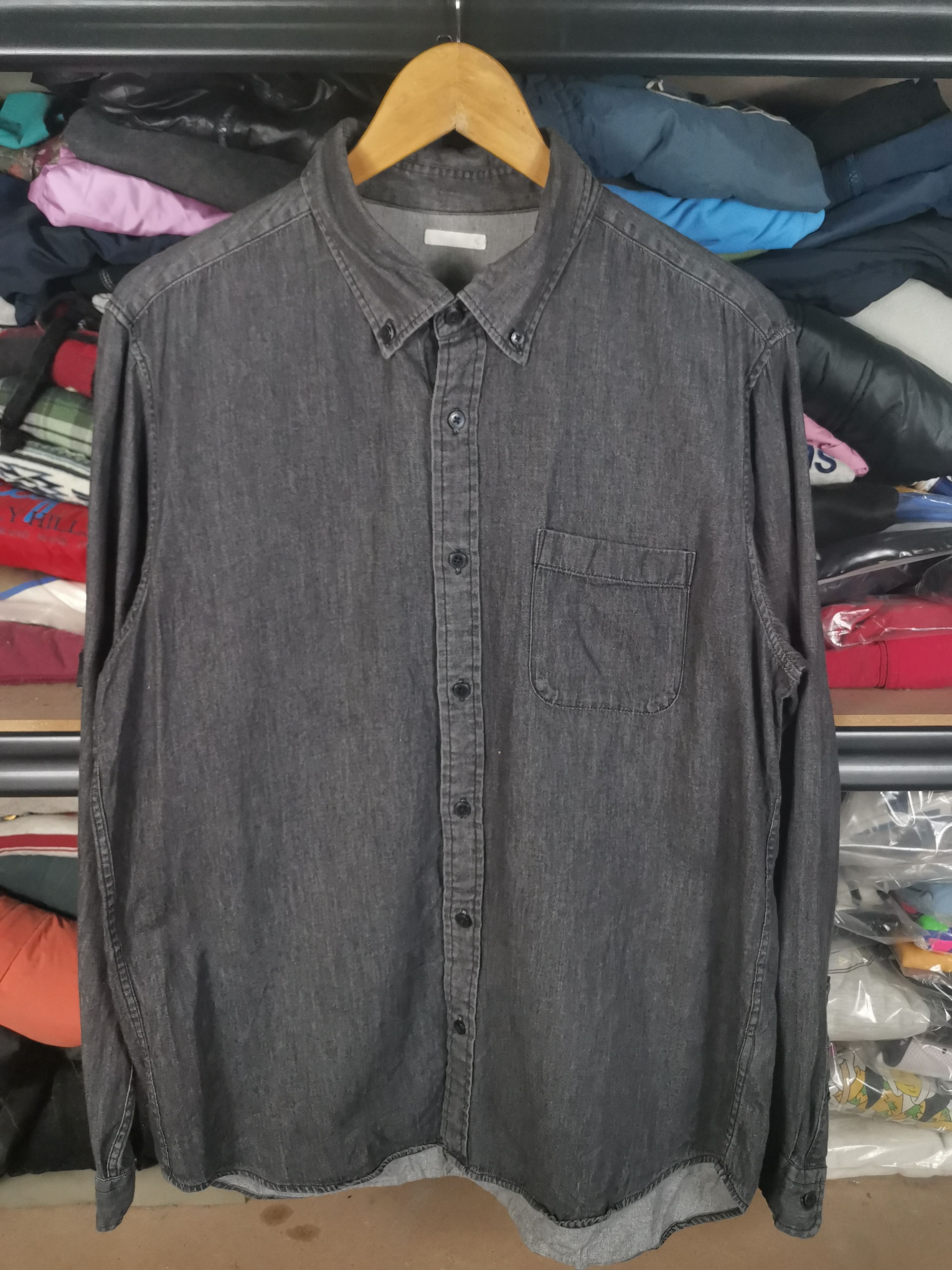Designer × Flannel × Japanese Brand Japanese Brand Gu Denim Flannel Shirt Size US M / EU 48-50 / 2 - 1 Thumbnail