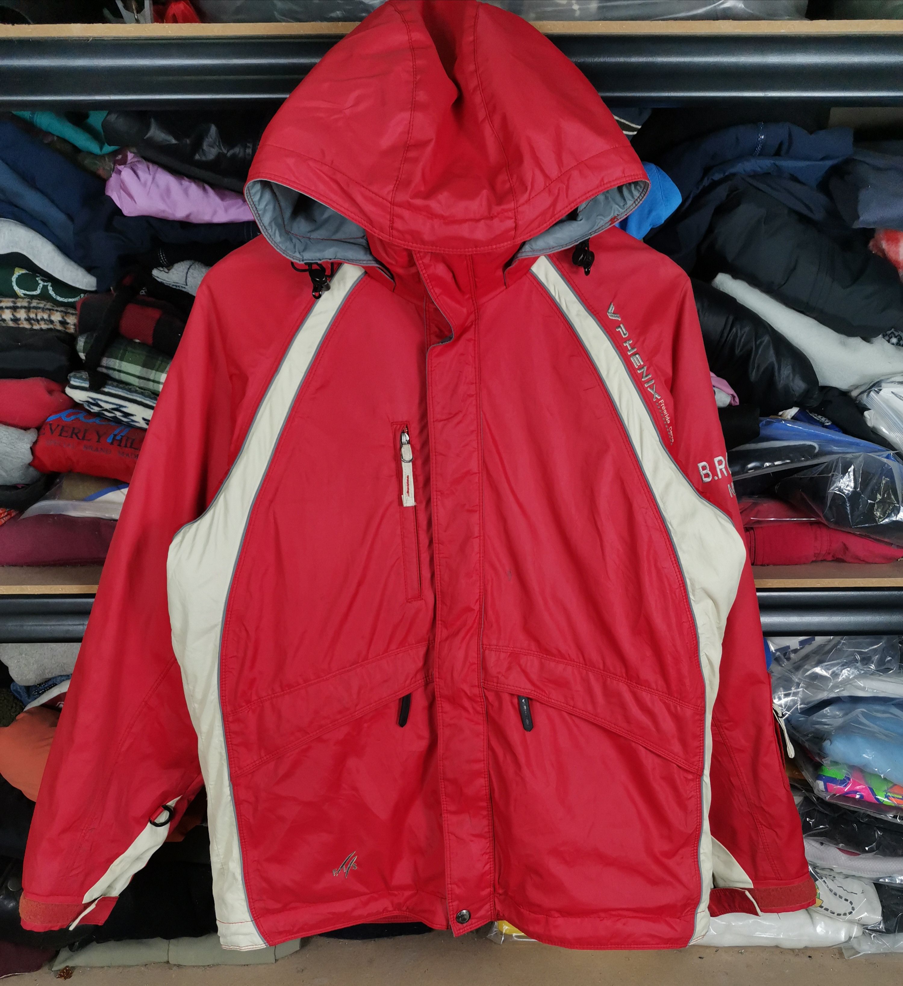 image of Vintage Phenix Google Pocket Skiwear Jacket in Red, Men's (Size Medium)