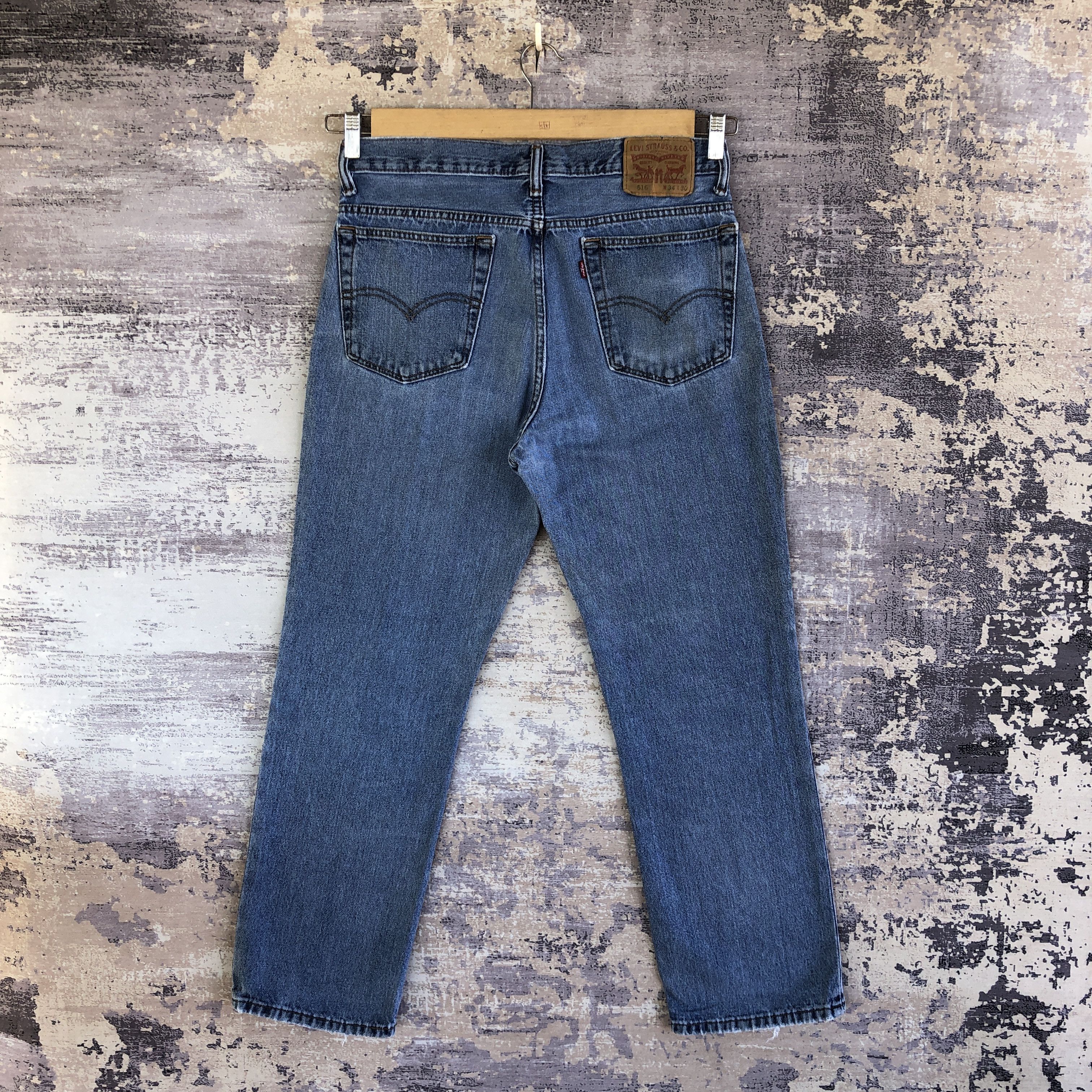 Levi's Vintage Y2K Levi's 516 Faded Blue Jeans Levis Denim Pants Size US 32 / EU 48 - 2 Thumbnail