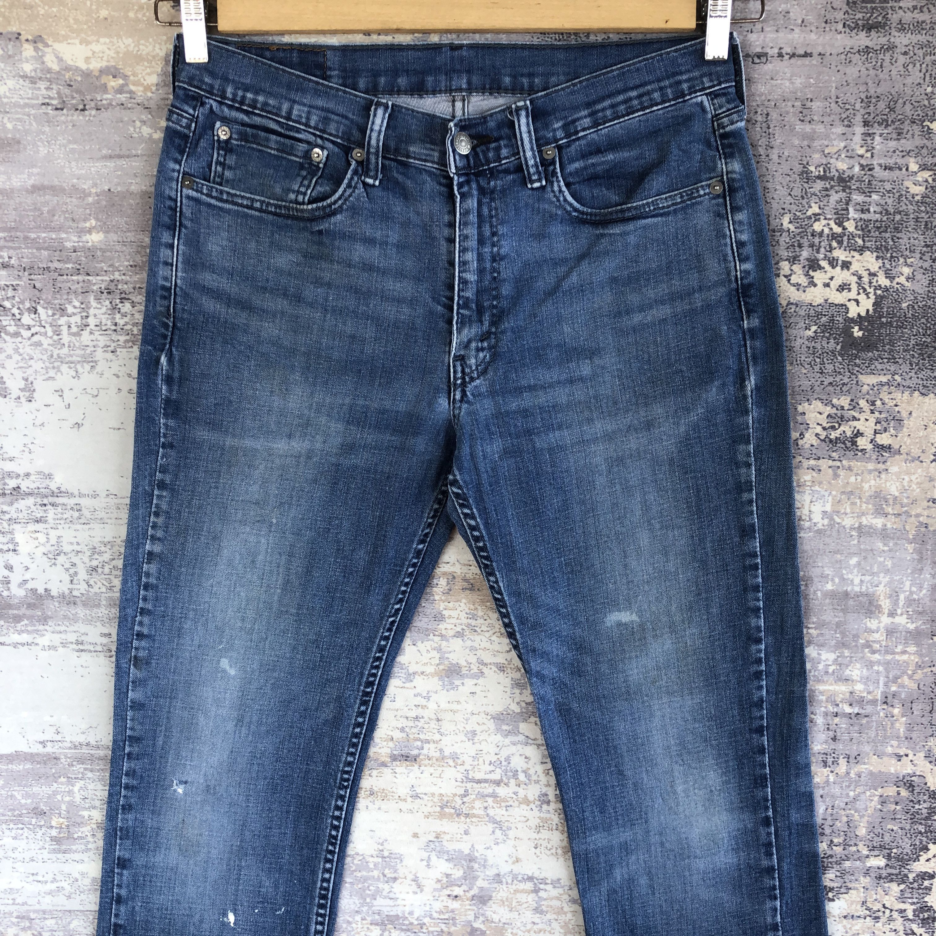 Levi's × Vintage Vintage Levi's Distressed Jeans Levis Faded Blue Wash Denim Size US 30 / EU 46 - 3 Thumbnail