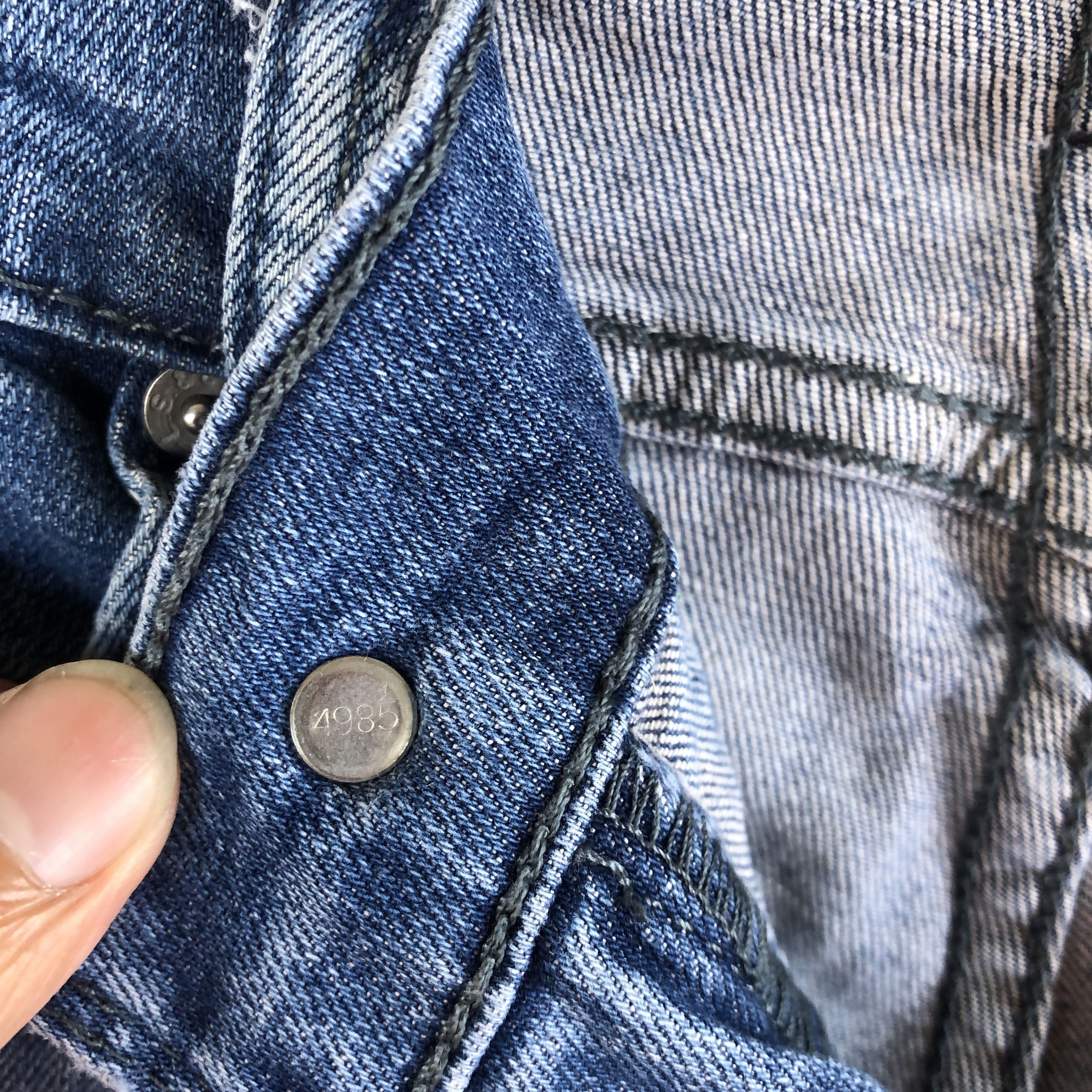 Levi's × Vintage Vintage Levi's Distressed Jeans Levis Faded Blue Wash Denim Size US 30 / EU 46 - 7 Thumbnail