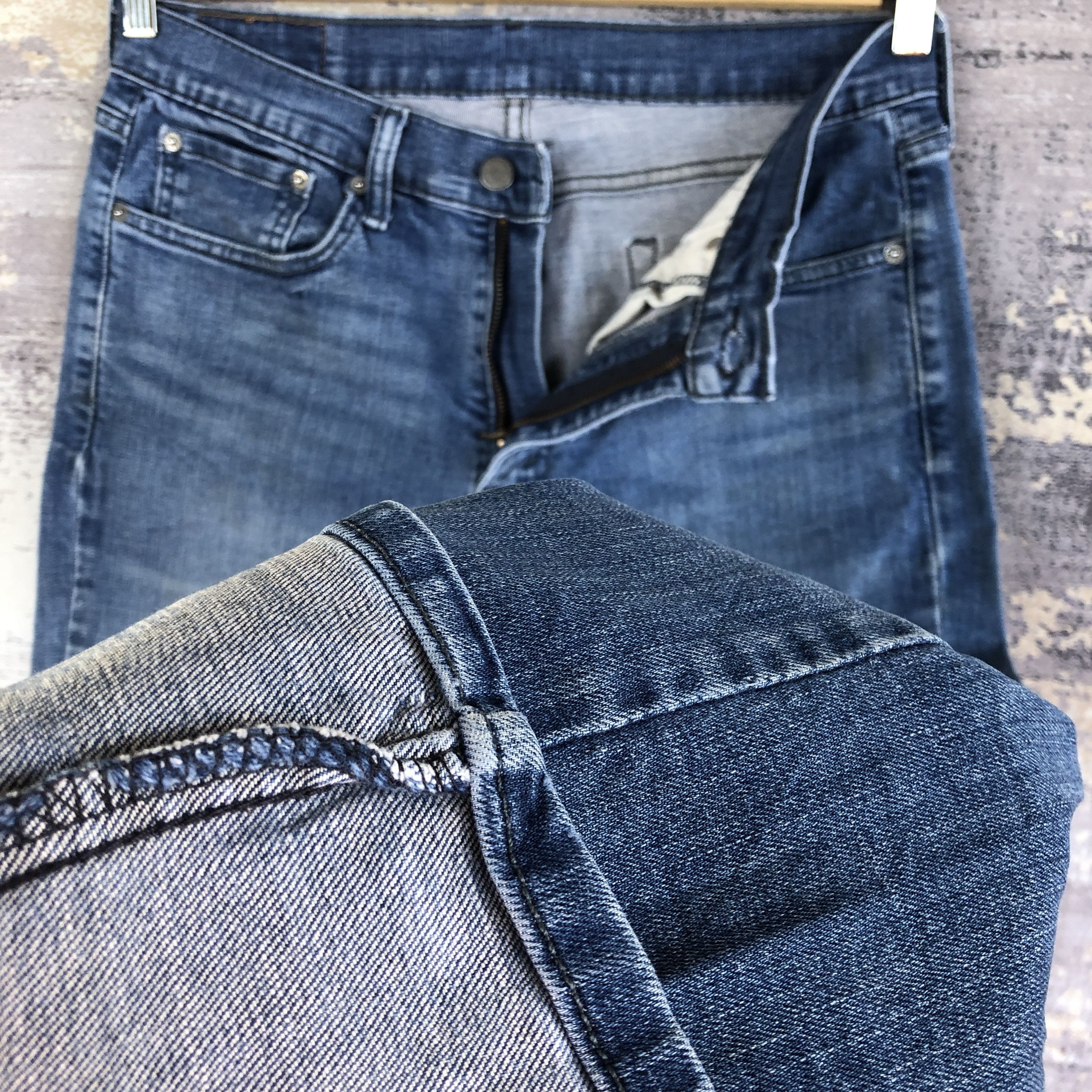 Levi's × Vintage Vintage Levi's Distressed Jeans Levis Faded Blue Wash Denim Size US 30 / EU 46 - 8 Thumbnail
