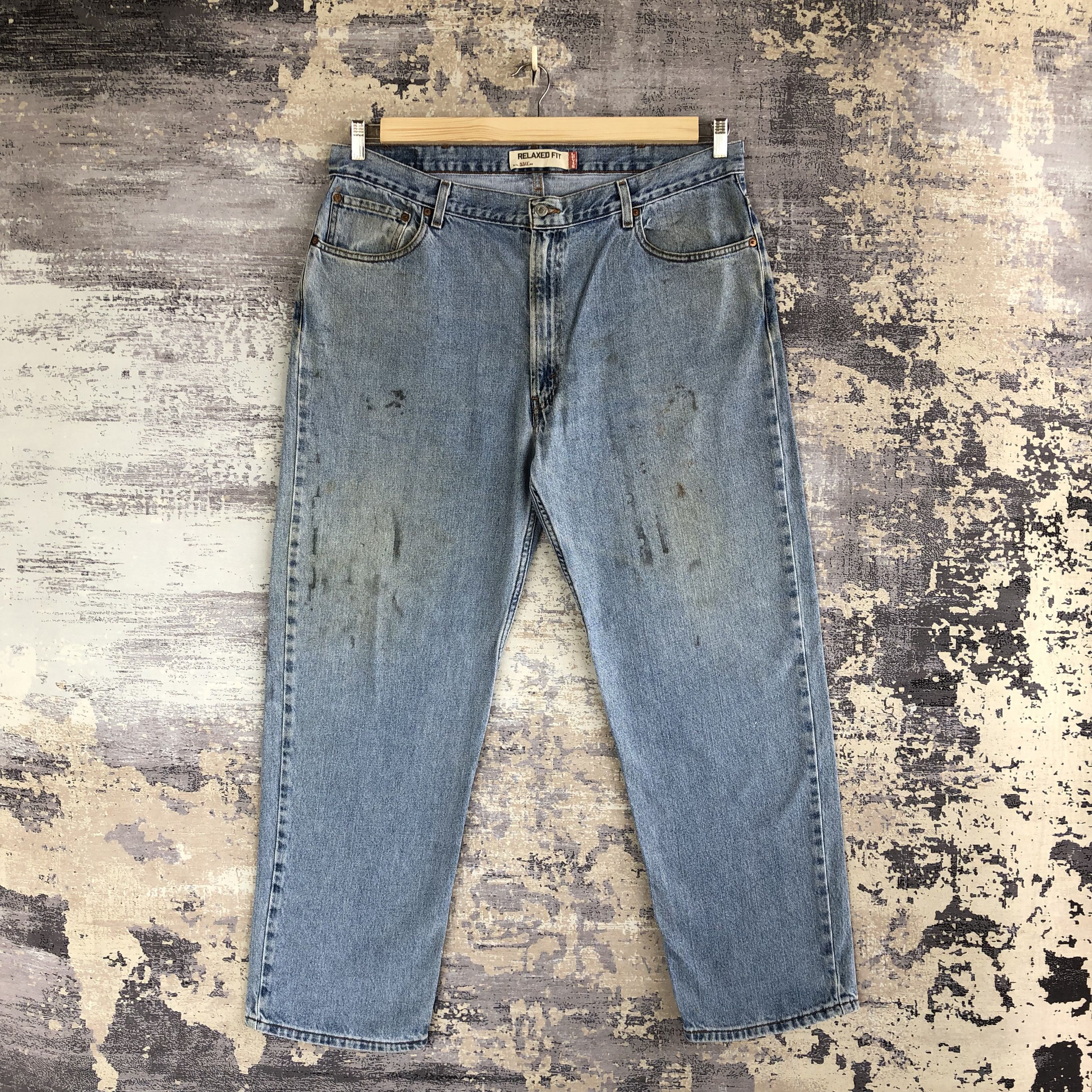 Levi's Vintage Dirty Levis Sun Faded Jeans Levi's Baggy Denim Size US 40 / EU 56 - 1 Thumbnail