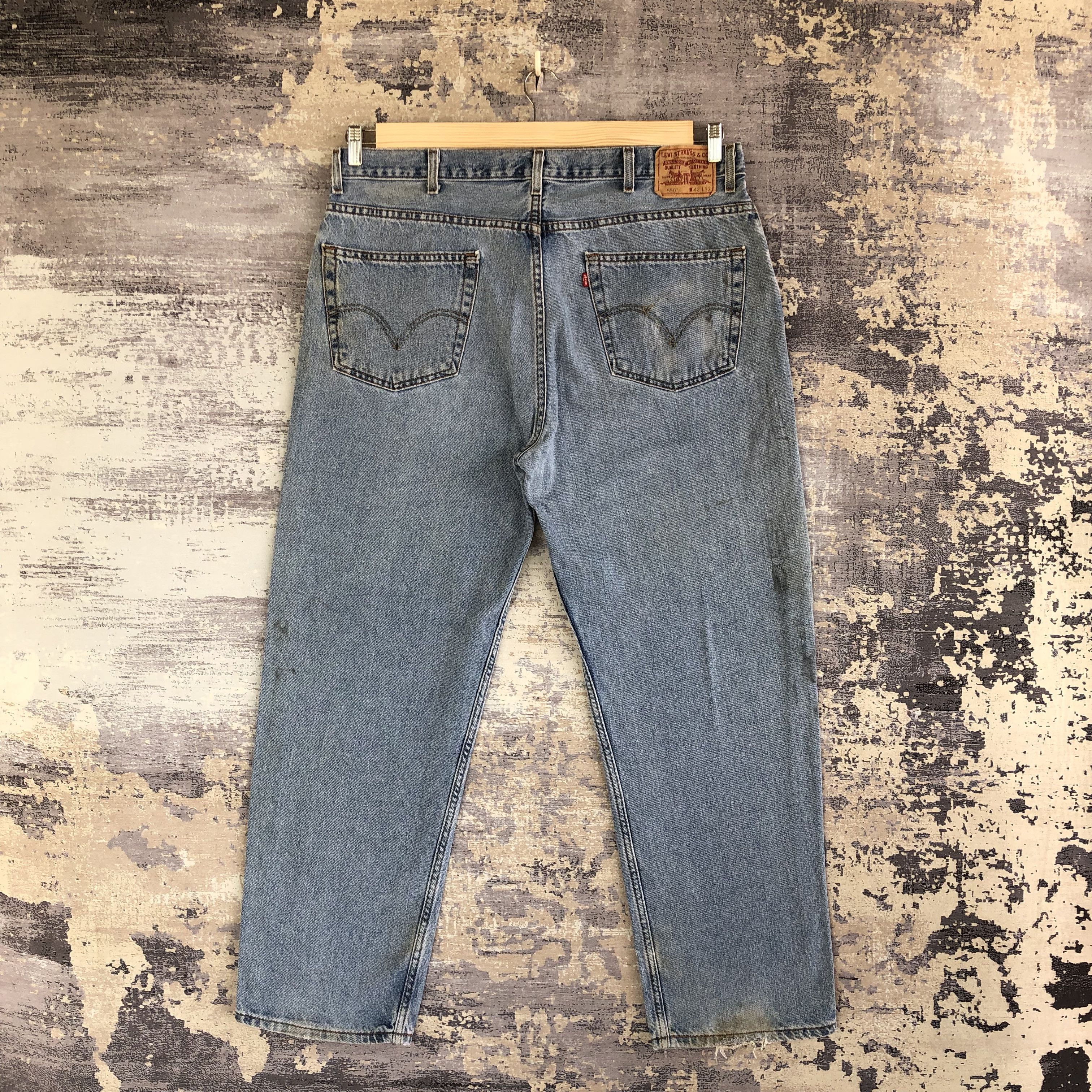 Levi's Vintage Dirty Levis Sun Faded Jeans Levi's Baggy Denim Size US 40 / EU 56 - 2 Thumbnail