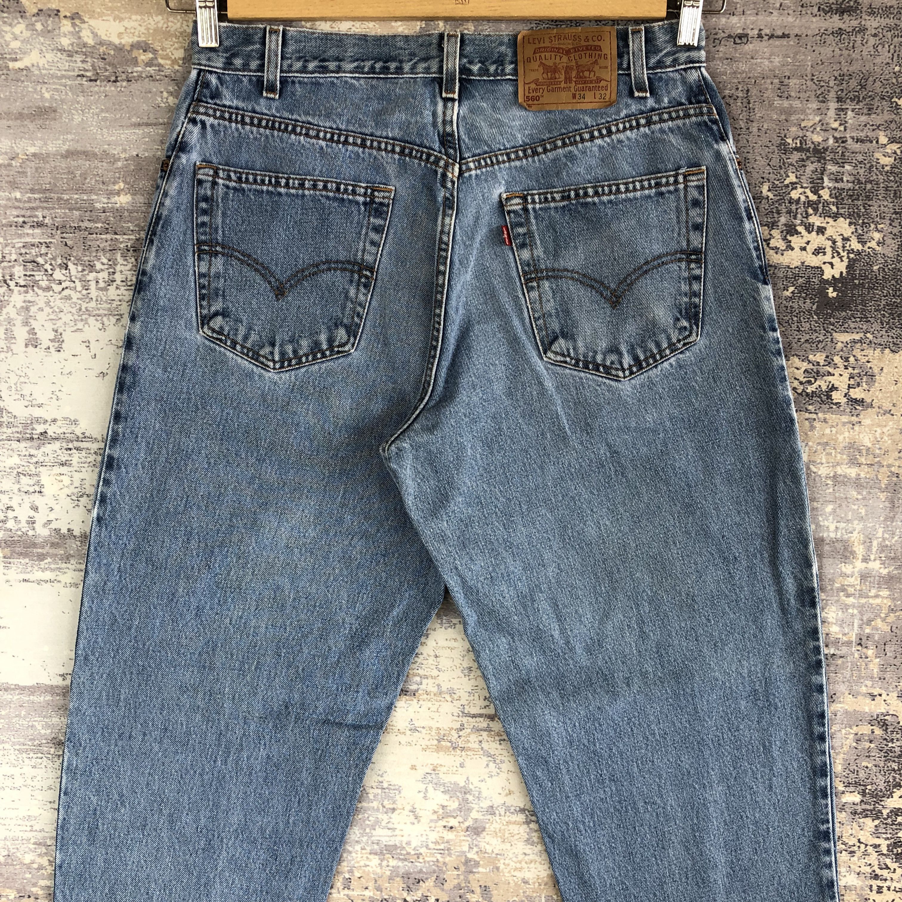 Levi's × Vintage Vintage Levi's Sun Faded Blue Jeans Levis Light Wash Denim . Size US 32 / EU 48 - 4 Thumbnail
