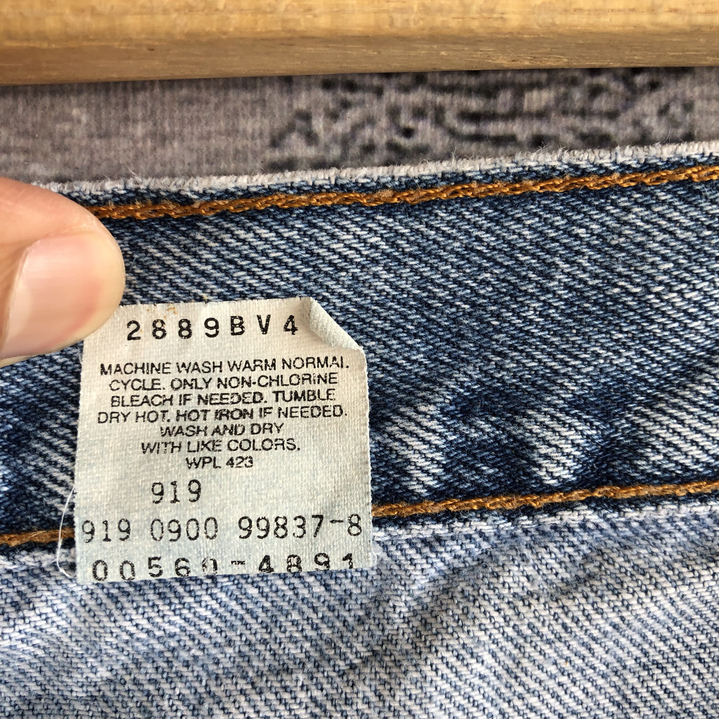 Levi's × Vintage Vintage Levi's Sun Faded Blue Jeans Levis Light Wash Denim . Size US 32 / EU 48 - 10 Thumbnail