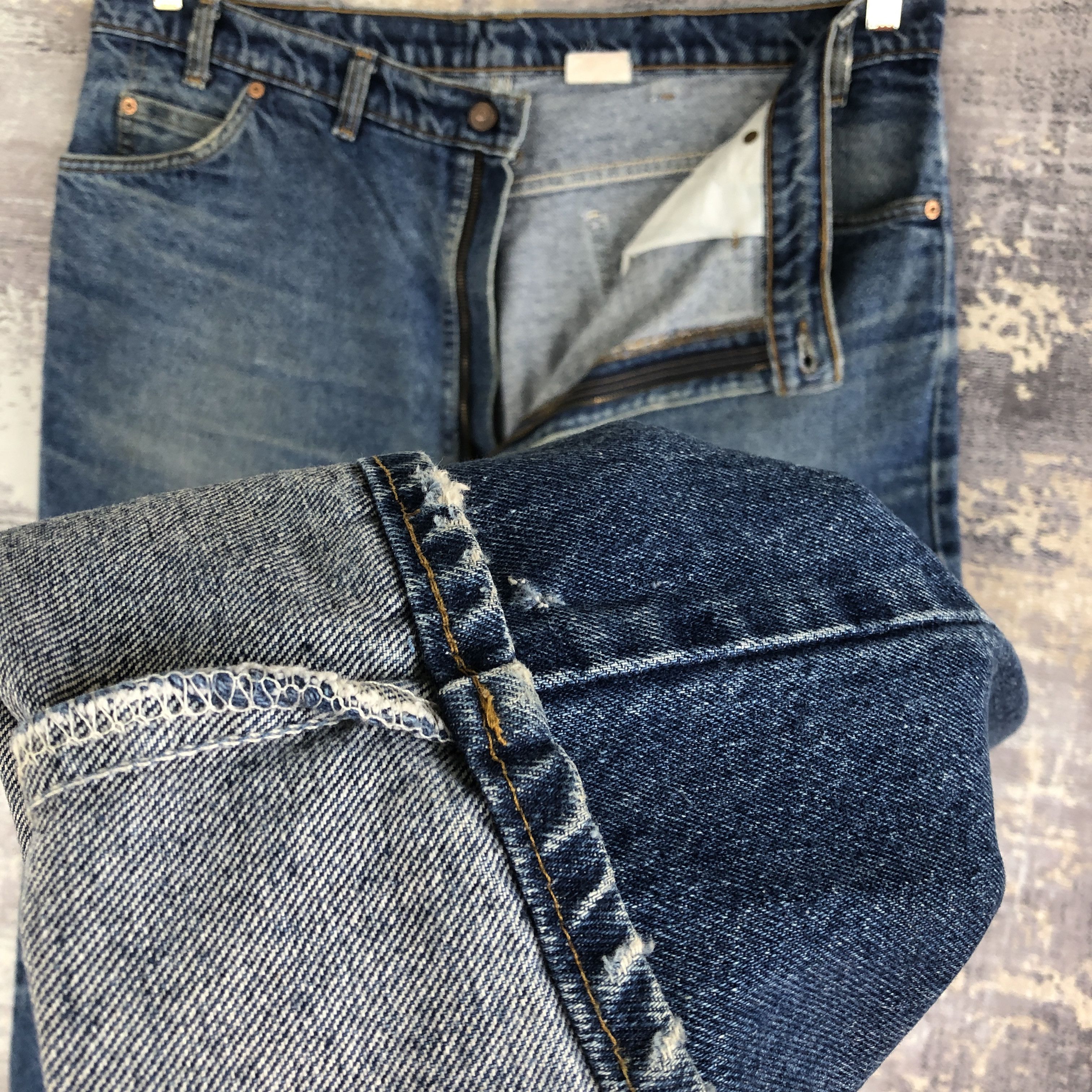 Levi's Vintage Levi's 619 Orange Tab Jeans Levis Dark Blue Denim Size US 40 / EU 56 - 9 Thumbnail