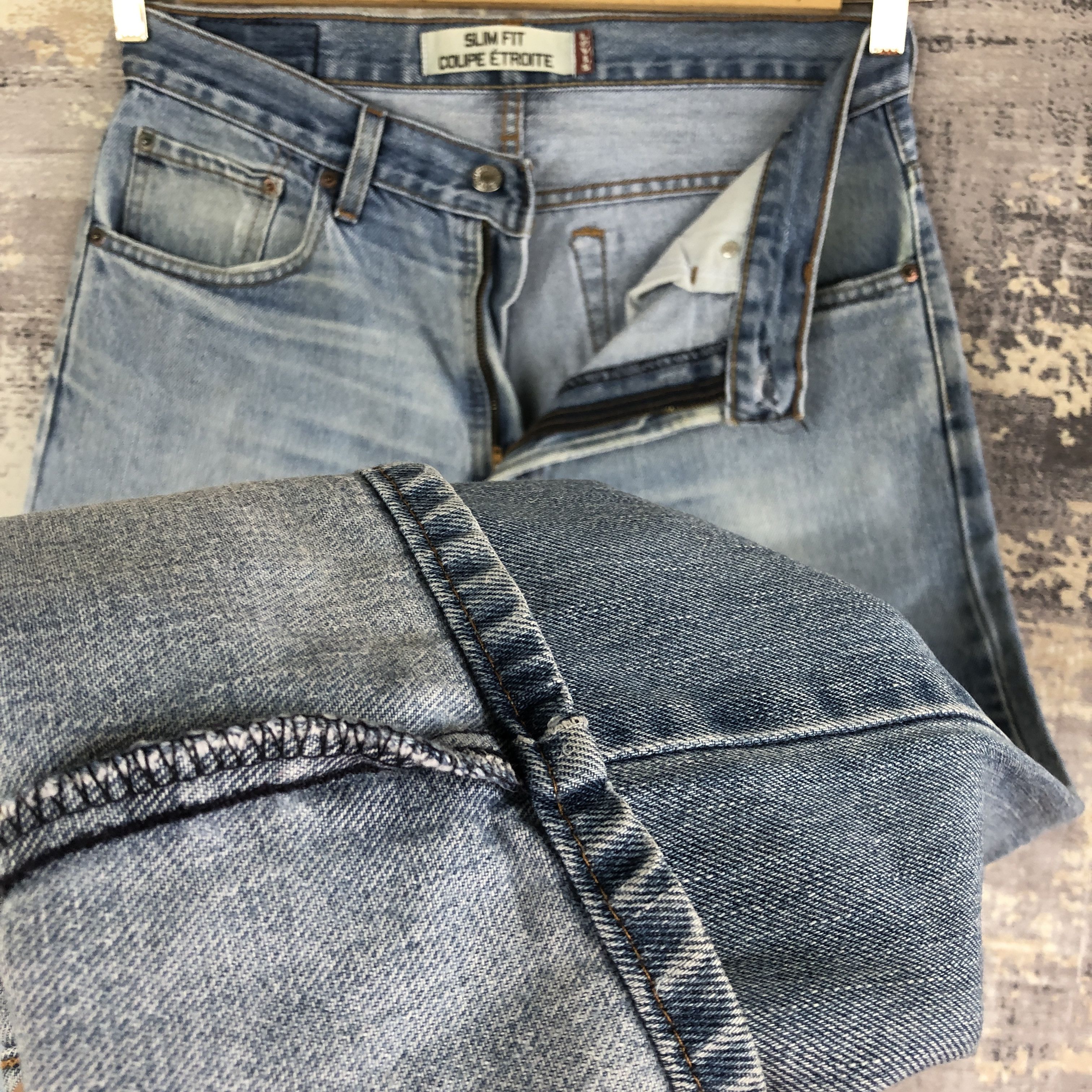 Levi's × Vintage Vintage Levi's 516 Jeans Levis Sun Faded Blue Denim Pants Size US 33 - 8 Thumbnail