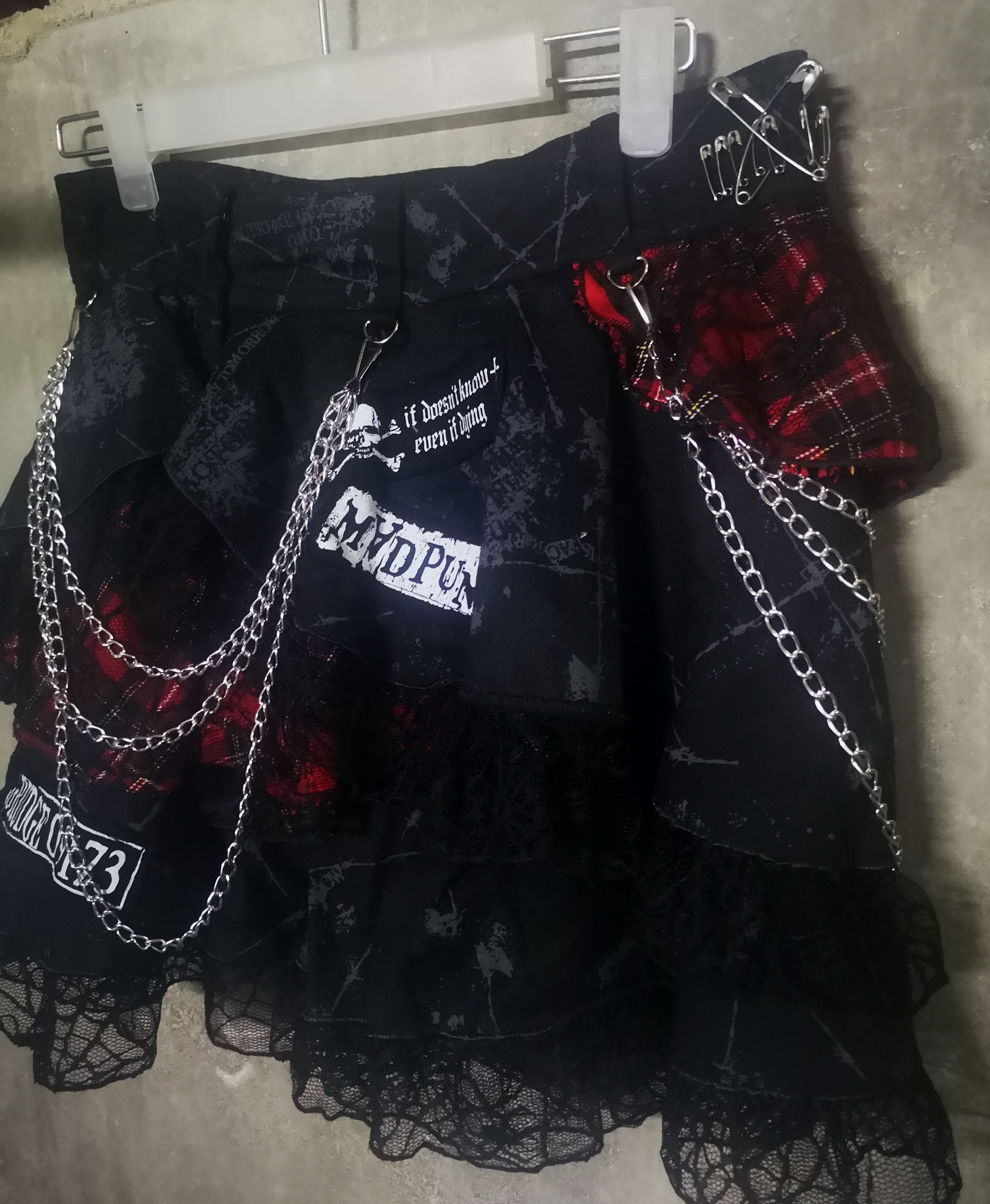 Japanese Brand Mad punks Skirt Size 30" / US 8 / IT 44 - 7 Thumbnail