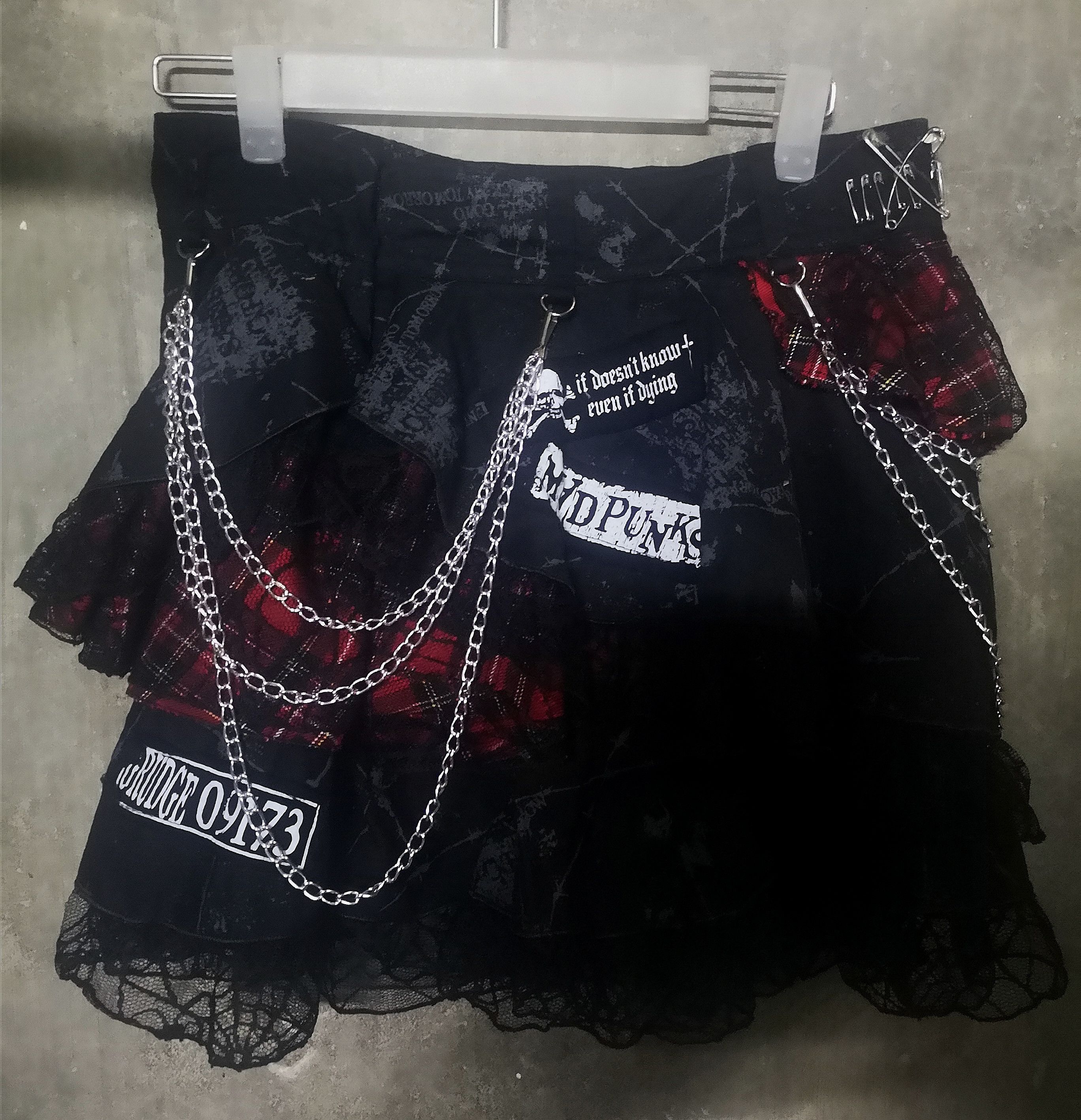 Japanese Brand Mad punks Skirt Size 30" / US 8 / IT 44 - 9 Thumbnail