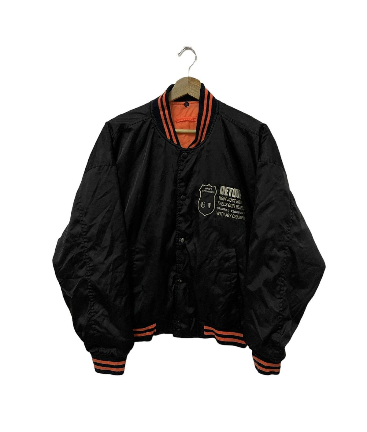 Vintage Japanese Style Satin Bomber Jacket Size US L / EU 52-54 / 3 - 3 Thumbnail
