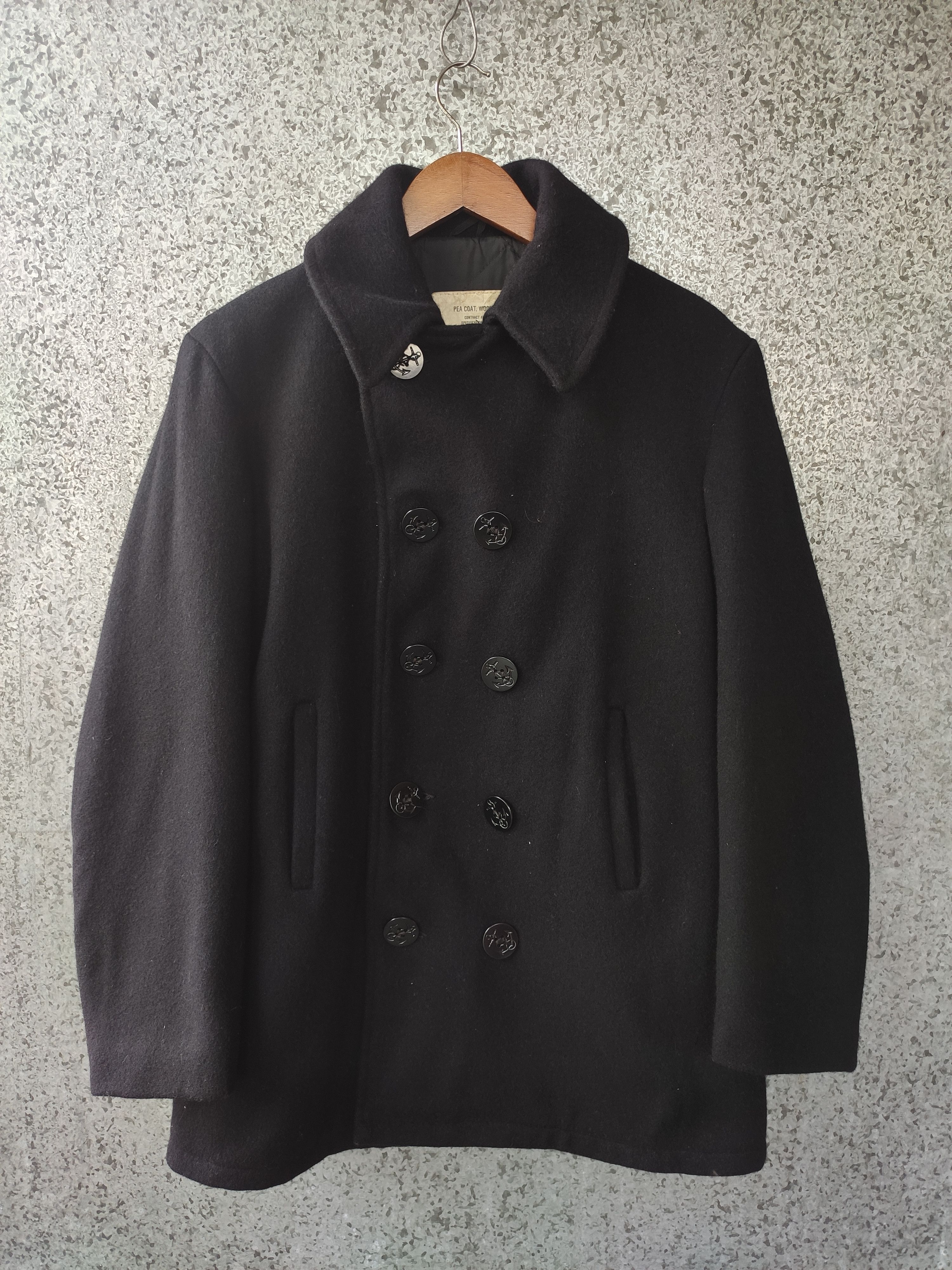 Vintage 🔥 Vintage Pea Coat army made in Usa Size US L / EU 52-54 / 3 - 1 Thumbnail