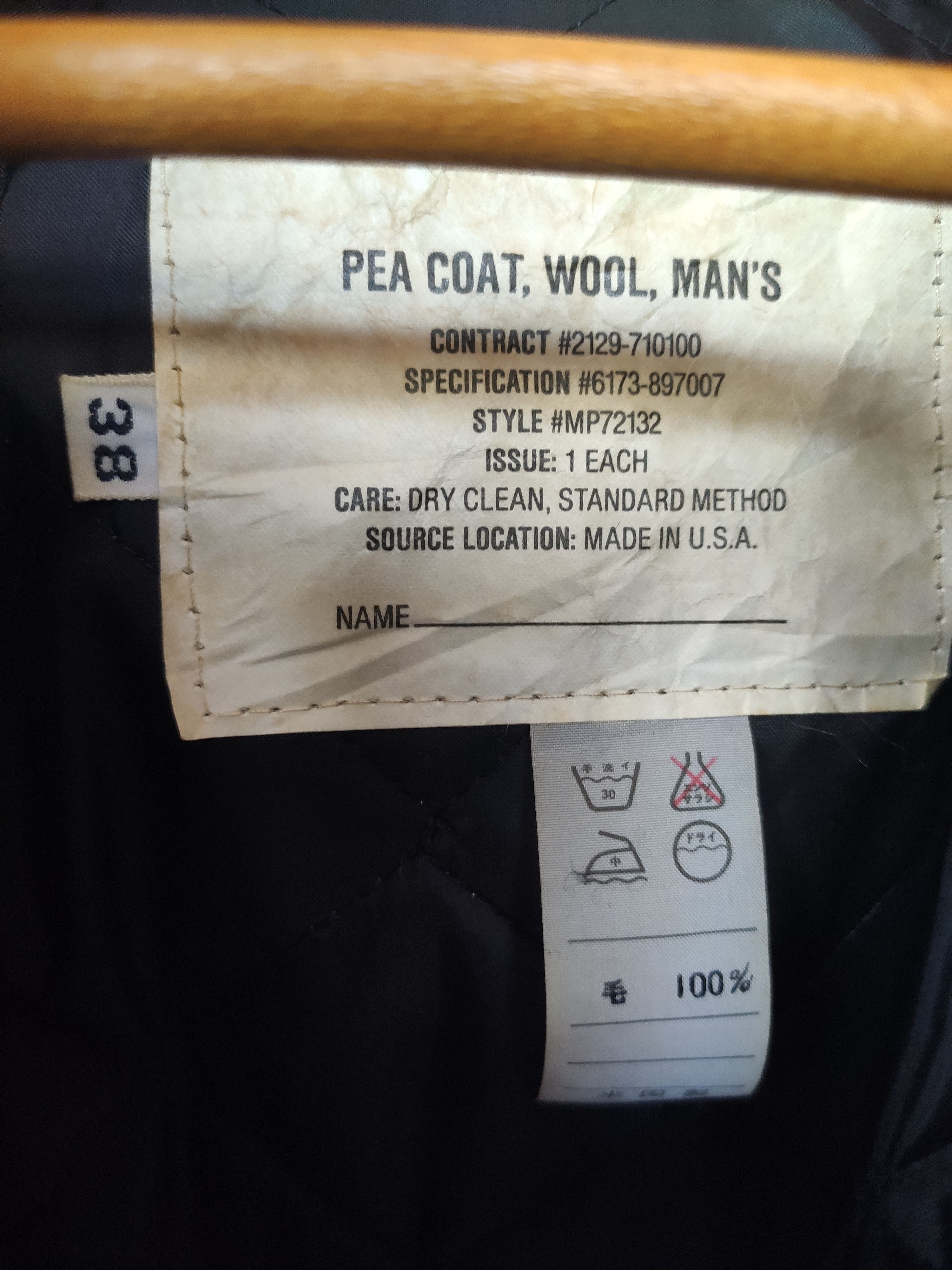 Vintage 🔥 Vintage Pea Coat army made in Usa Size US L / EU 52-54 / 3 - 6 Thumbnail