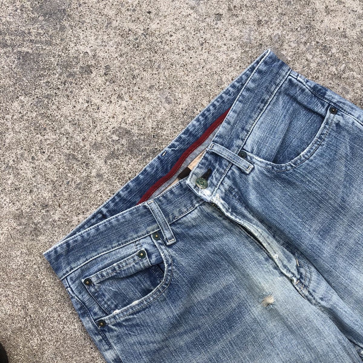 Japanese Brand × Vintage 🔥Trash🔥Bobson Chessking Stone Wash Rips Distress Dirty Denim Size US 32 / EU 48 - 11 Thumbnail