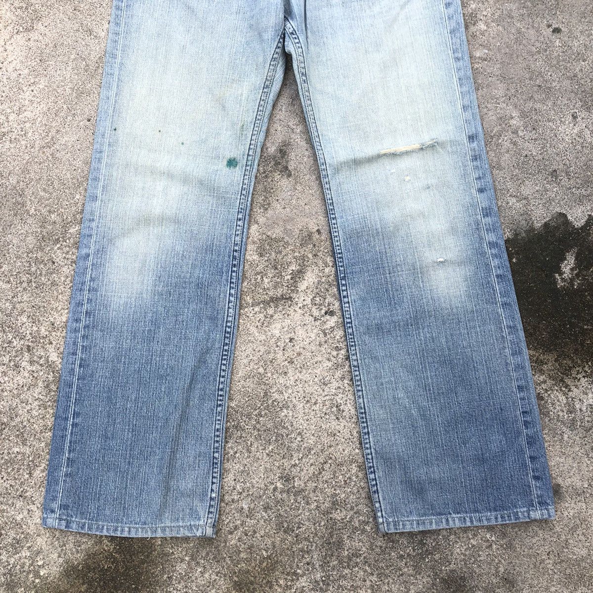 Japanese Brand × Vintage 🔥Trash🔥Bobson Chessking Stone Wash Rips Distress Dirty Denim Size US 32 / EU 48 - 3 Thumbnail