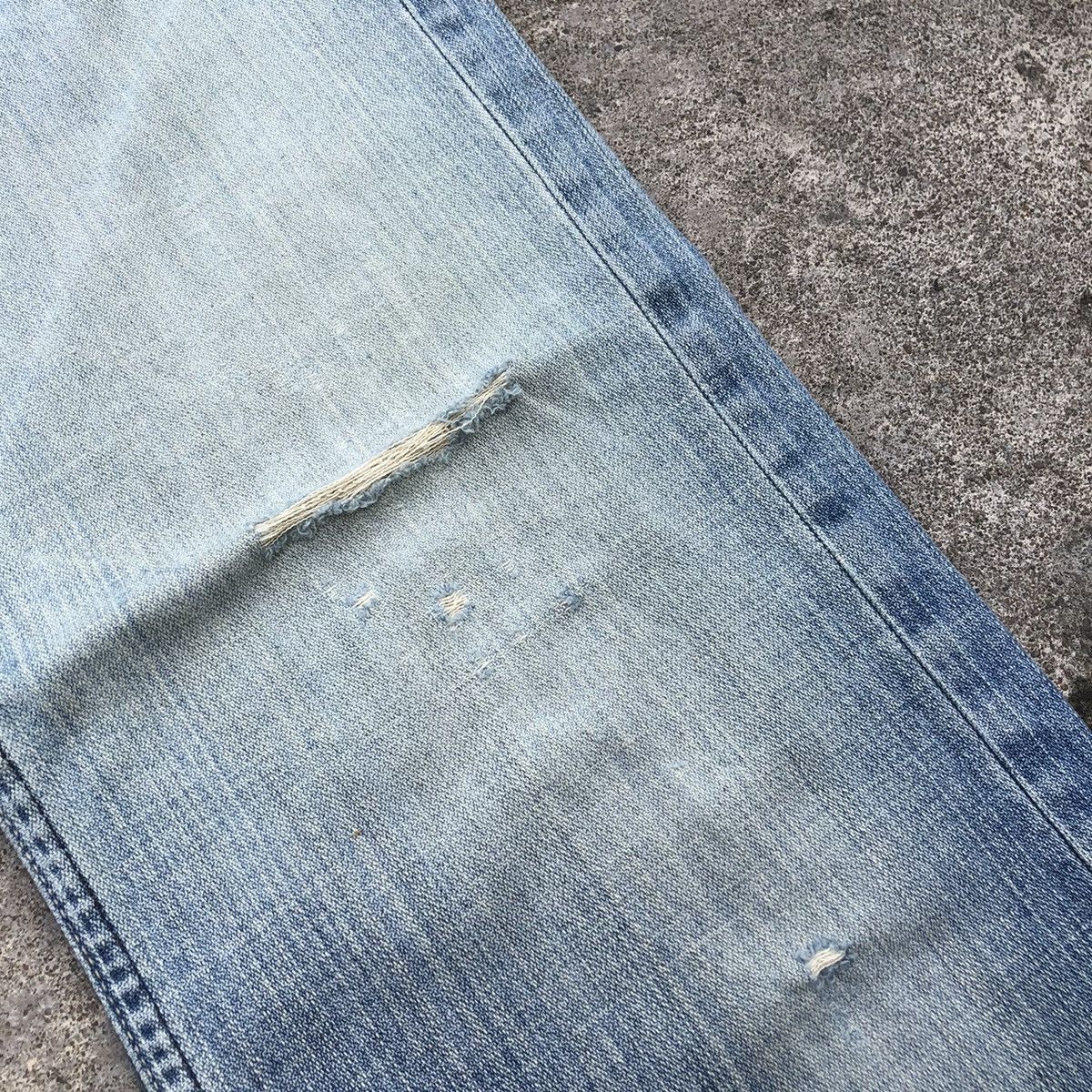 Japanese Brand × Vintage 🔥Trash🔥Bobson Chessking Stone Wash Rips Distress Dirty Denim Size US 32 / EU 48 - 8 Thumbnail