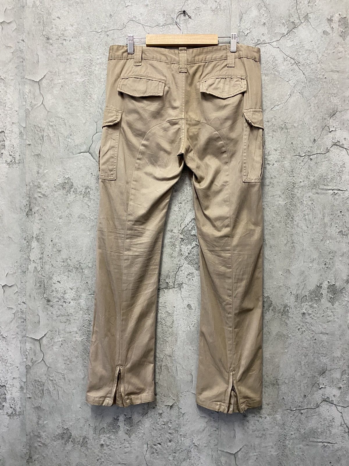 Designer × Japanese Brand Improves Japan Tactical Cargo Zip Up Open Leg Pants Size US 32 / EU 48 - 2 Thumbnail