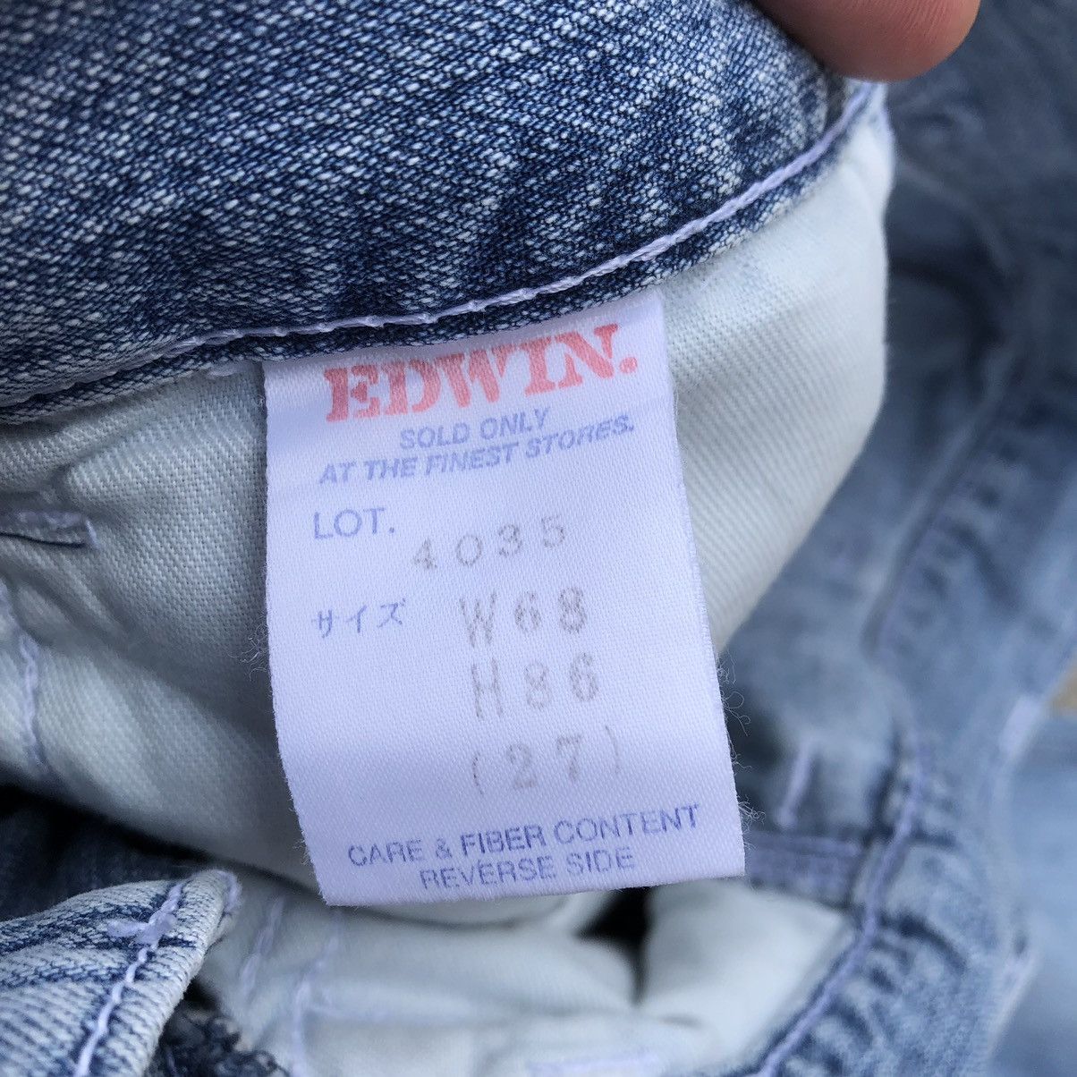 Edwin × Vintage 🔥Rare🔥Edwin 4035 Over Works Factory Denim Bush Pants Jeans Size US 27 - 12 Thumbnail