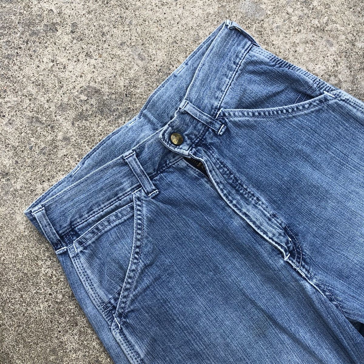 Edwin × Vintage 🔥Rare🔥Edwin 4035 Over Works Factory Denim Bush Pants Jeans Size US 27 - 10 Thumbnail