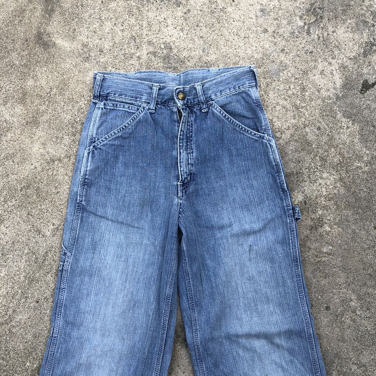 Edwin × Vintage 🔥Rare🔥Edwin 4035 Over Works Factory Denim Bush Pants Jeans Size US 27 - 2 Thumbnail