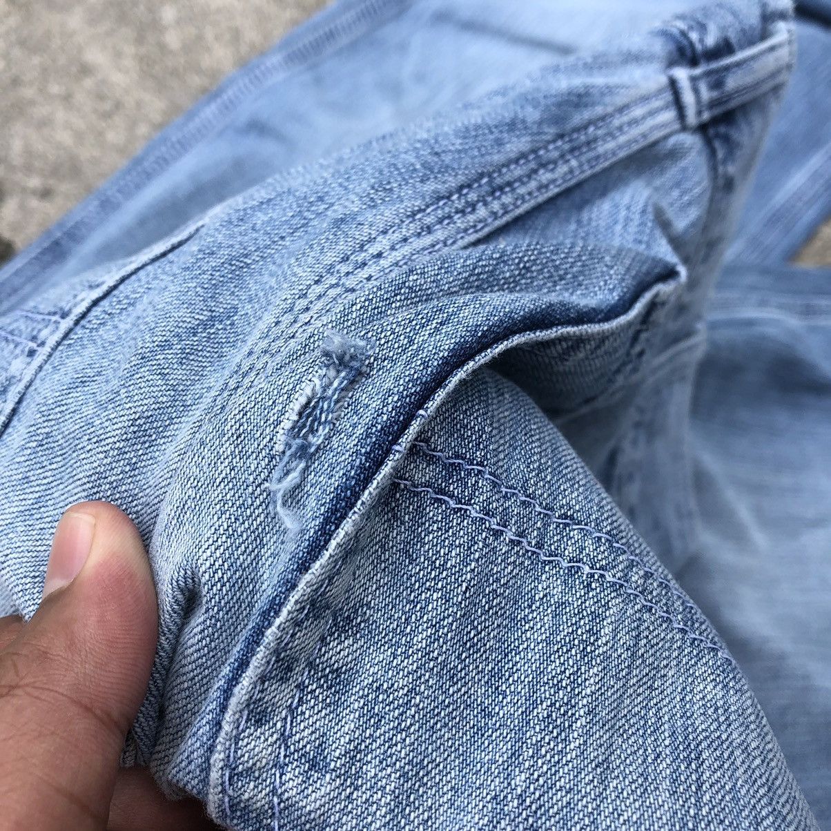 Edwin × Vintage 🔥Rare🔥Edwin 4035 Over Works Factory Denim Bush Pants Jeans Size US 27 - 9 Thumbnail