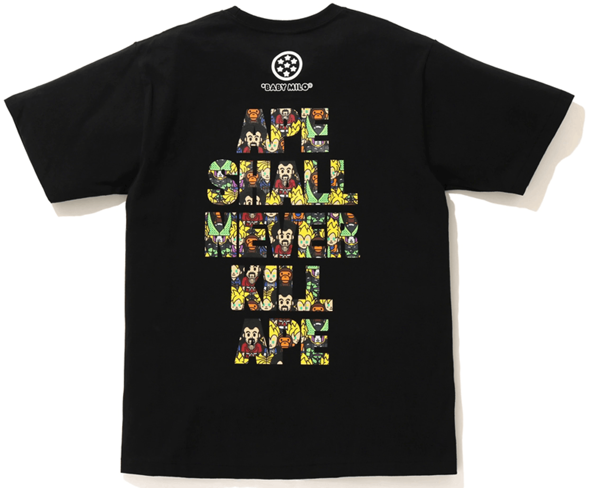 Bape Bape x Dragon Ball Z Baby Milo Asnka Tee Black Size US M / EU 48-50 / 2 - 3 Thumbnail