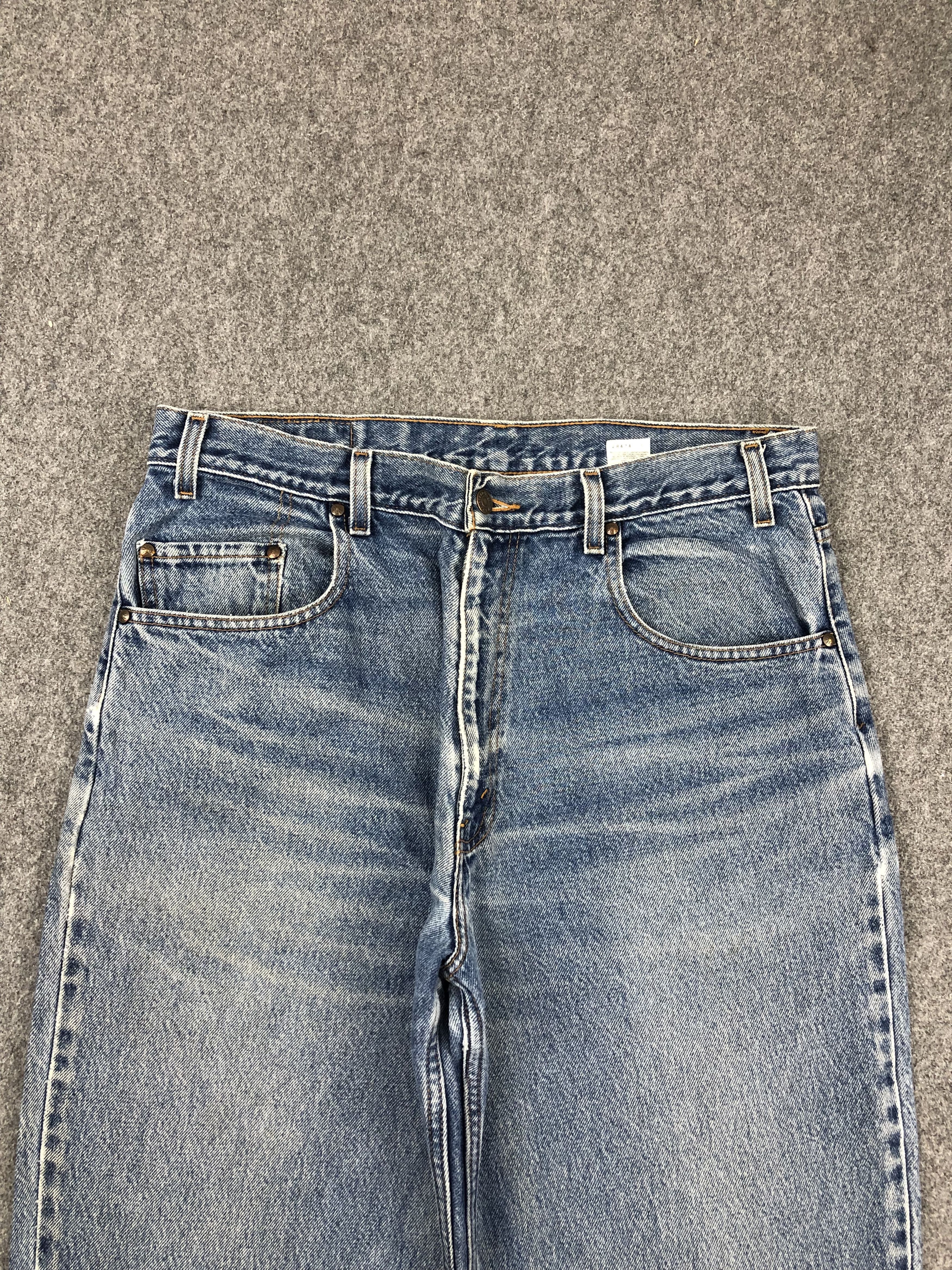 Levi's × Vintage Vintage 90s Levis 545 Faded Blue Jeans Size US 37 - 2 Thumbnail