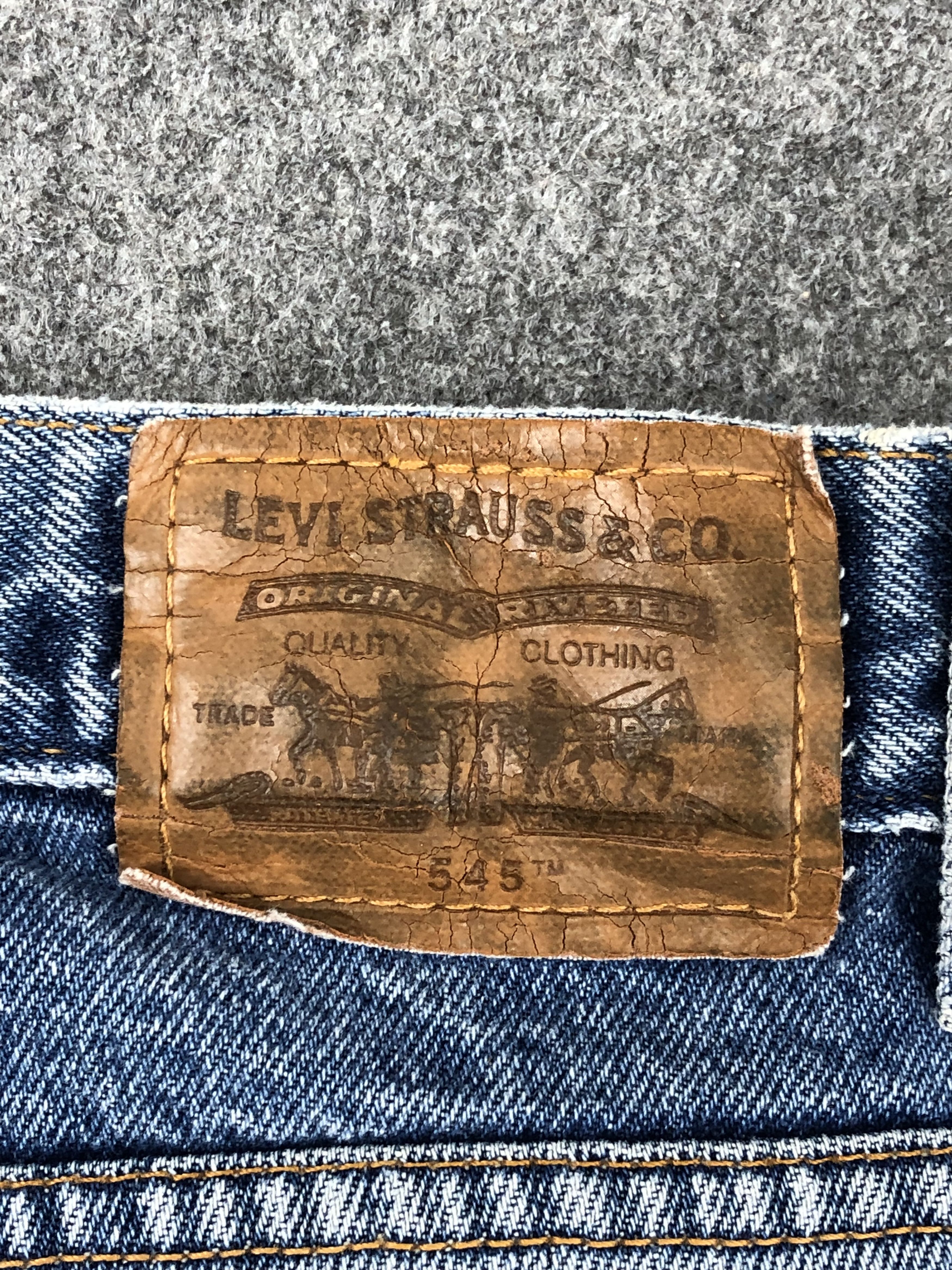 Levi's × Vintage Vintage 90s Levis 545 Faded Blue Jeans Size US 37 - 5 Thumbnail