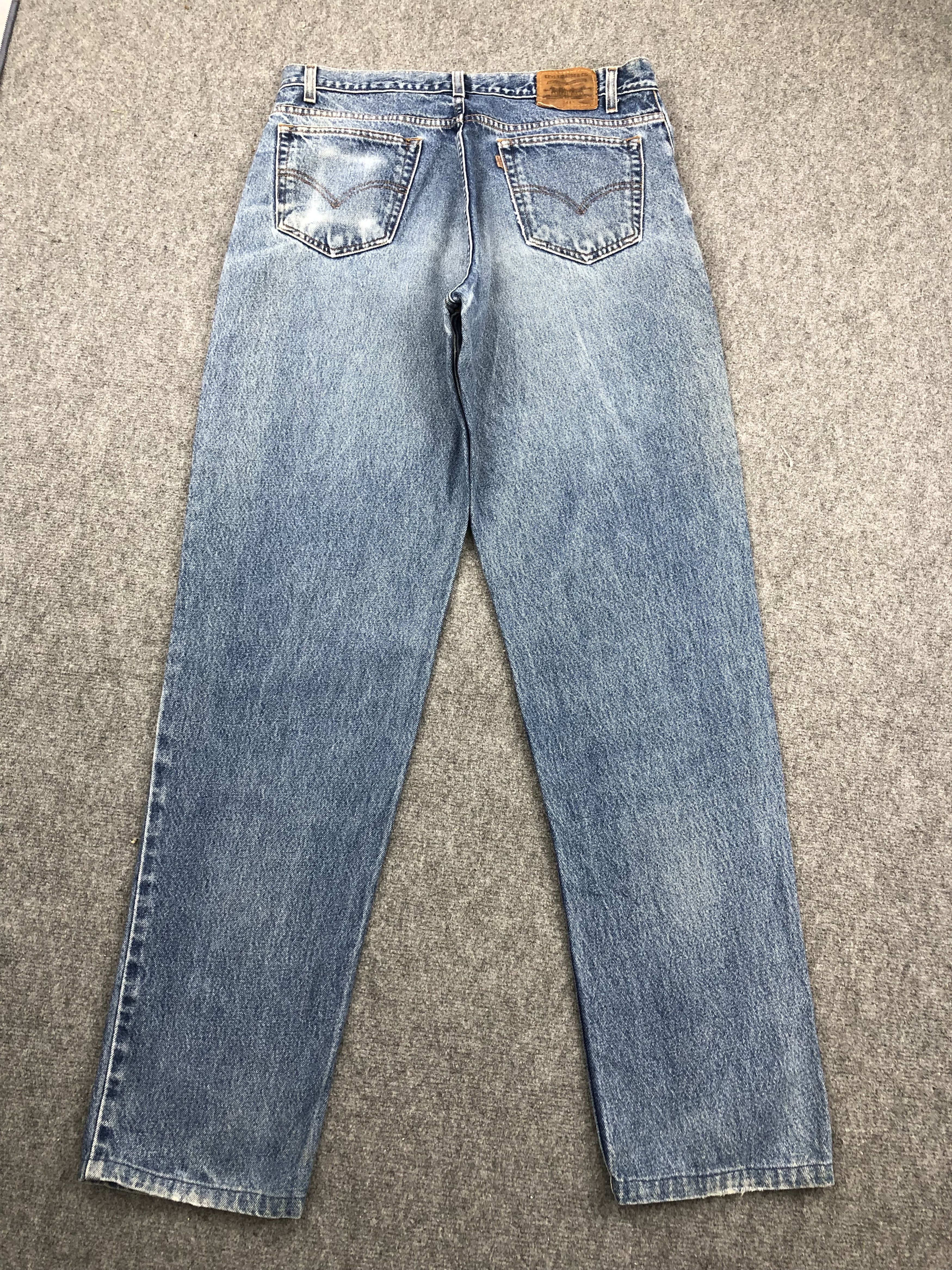 Levi's × Vintage Vintage 90s Levis 545 Faded Blue Jeans Size US 37 - 3 Thumbnail
