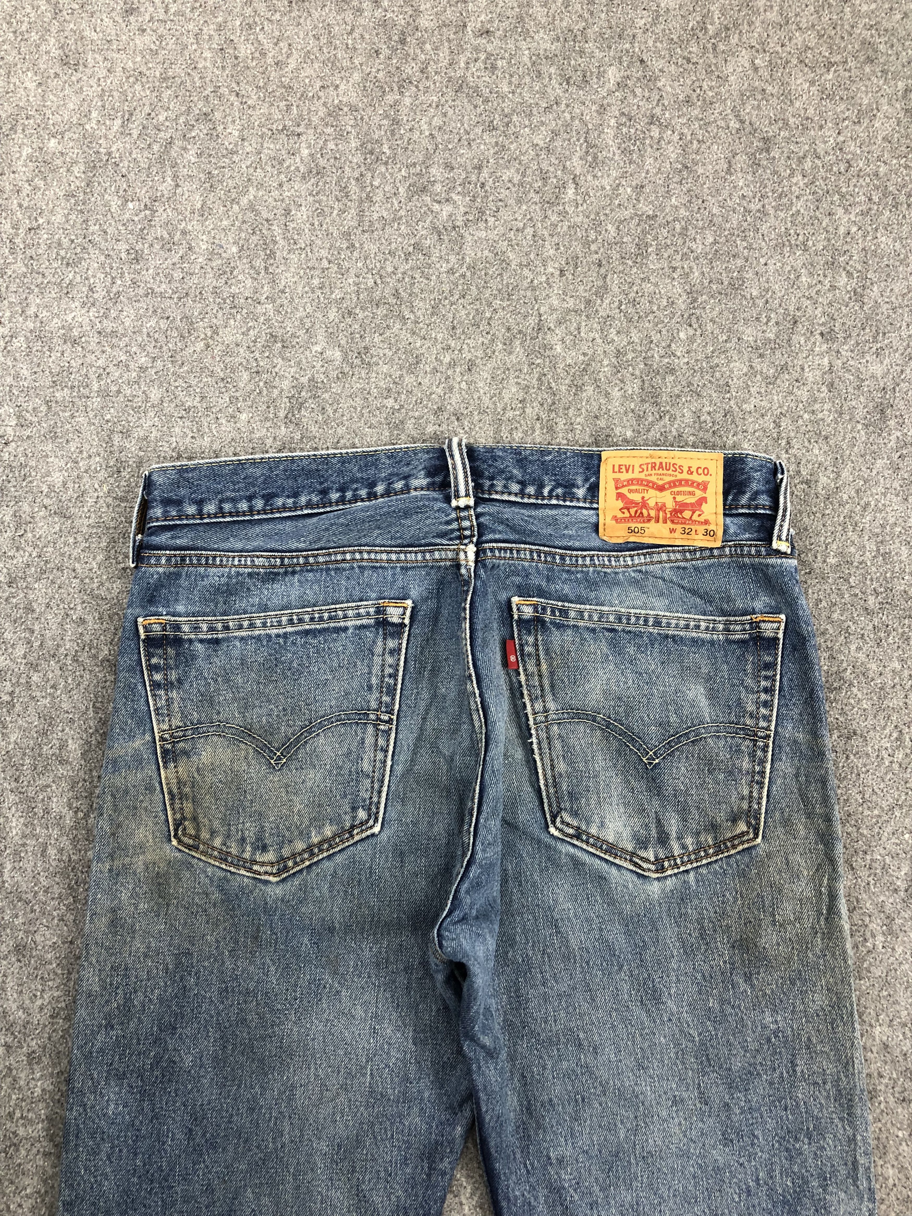 Levi's × Vintage Vintage Levis 505 Faded Blue Jeans DP1394 Size US 34 / EU 50 - 4 Thumbnail