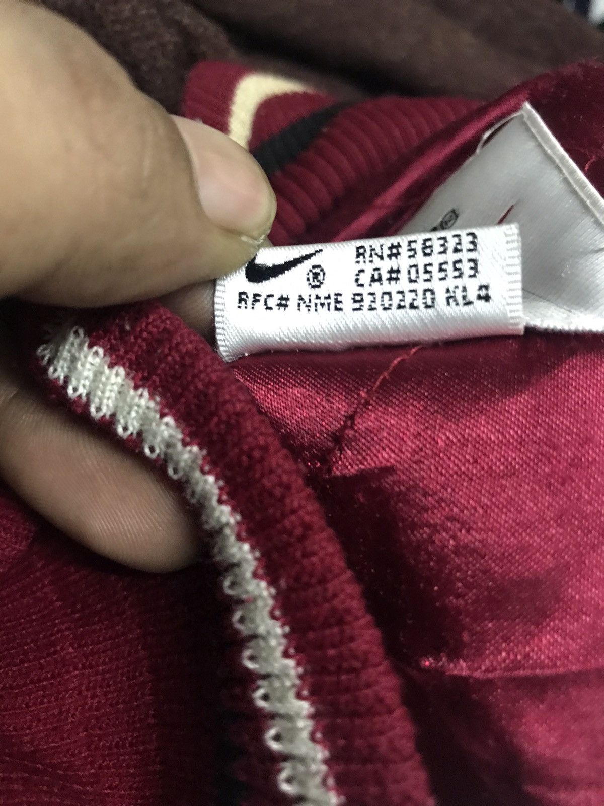 Nike Vintage nike varsity leather sleeve embroidered swoosh Size US L / EU 52-54 / 3 - 4 Thumbnail