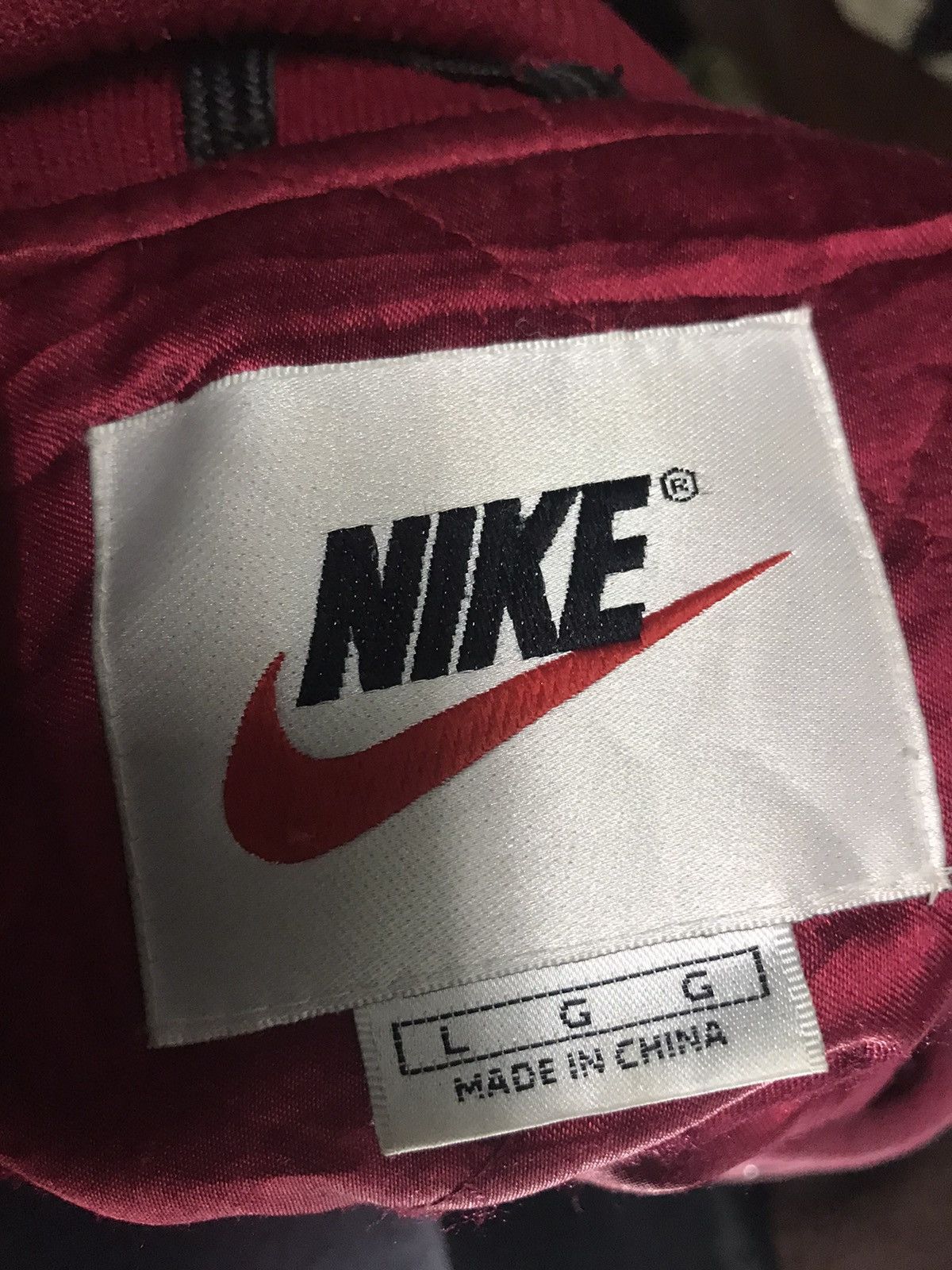 Nike Vintage nike varsity leather sleeve embroidered swoosh Size US L / EU 52-54 / 3 - 3 Thumbnail