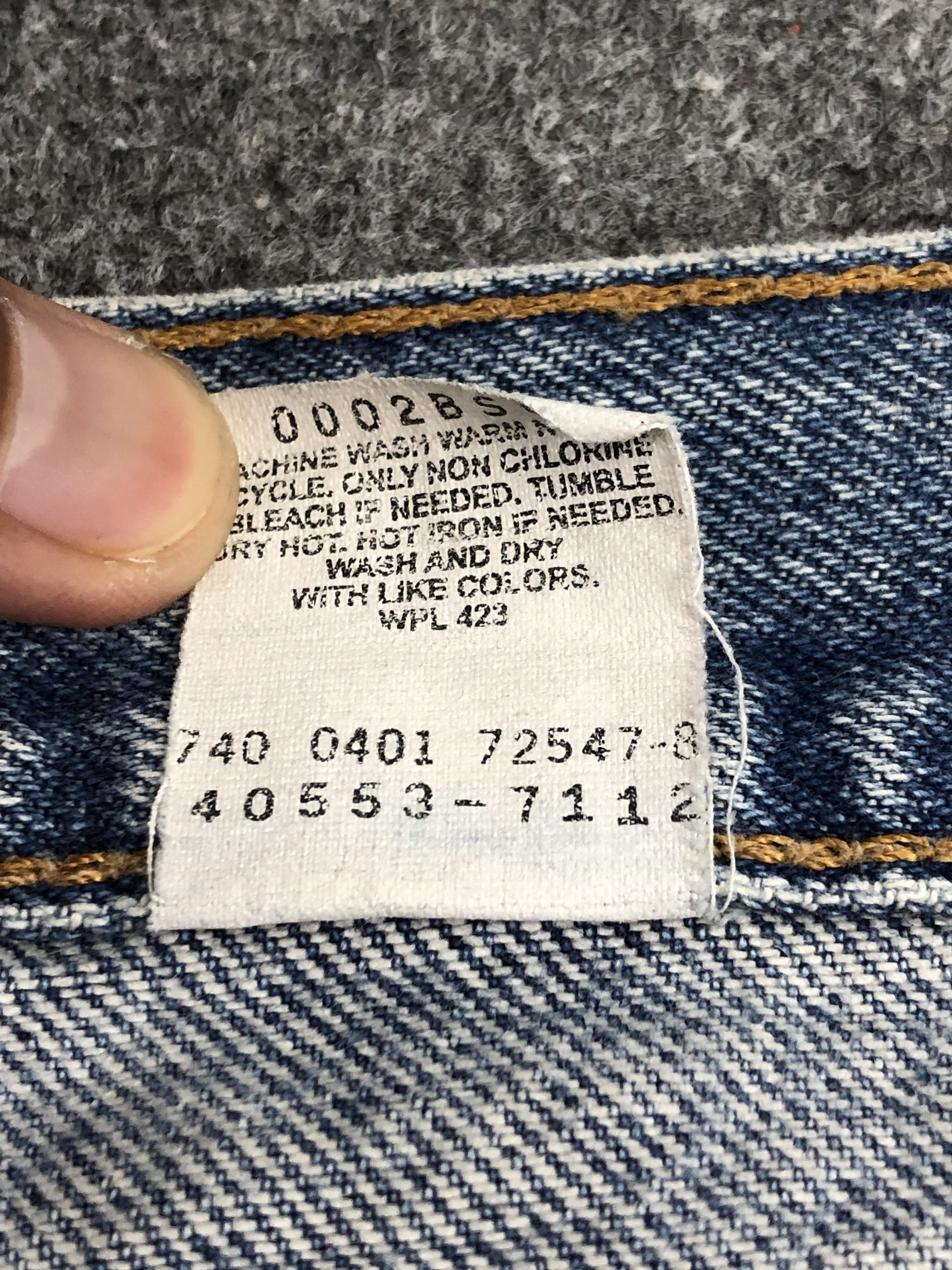 Levi's Vintage 90s Levis 550 Faded Blue Jeans DP1399 Size US 38 / EU 54 - 7 Thumbnail