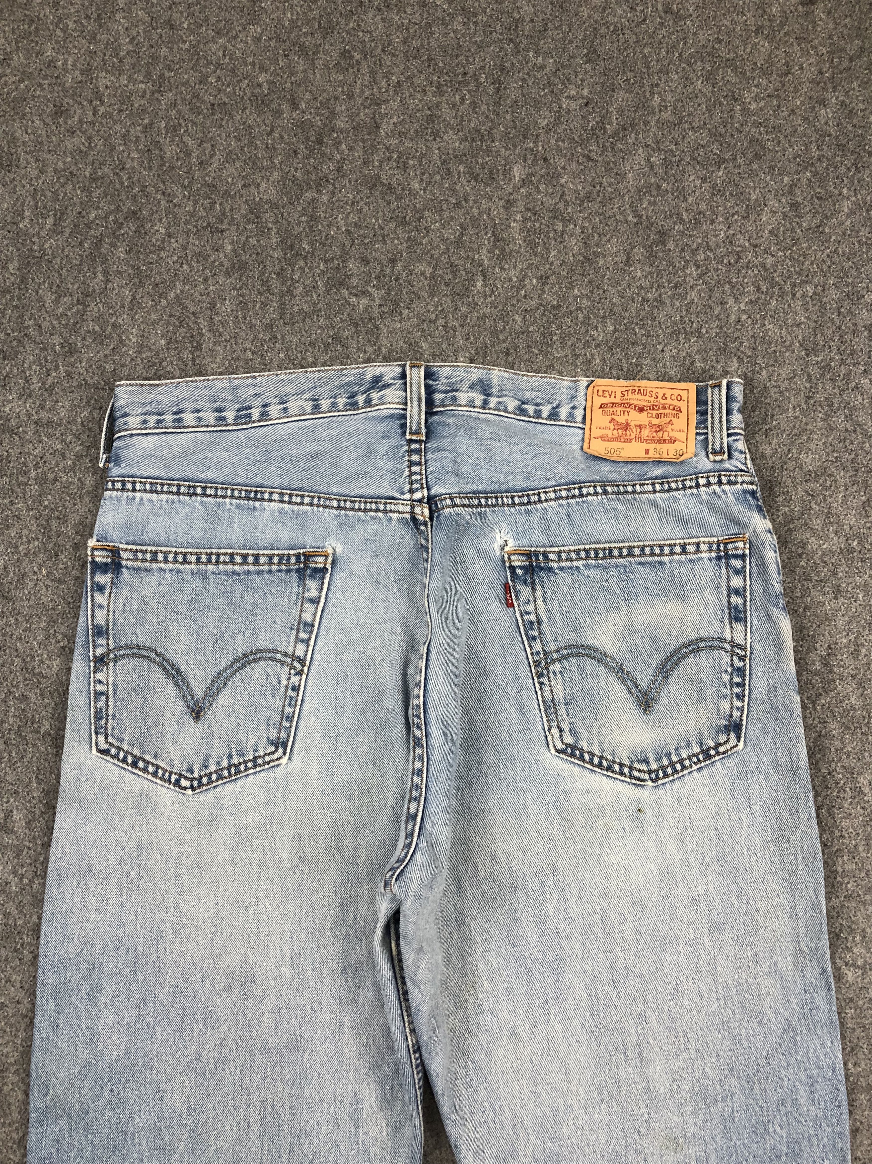 Levi's Vintage Levis 505 Light Blue Jeans DP1400 Size US 36 / EU 52 - 4 Thumbnail