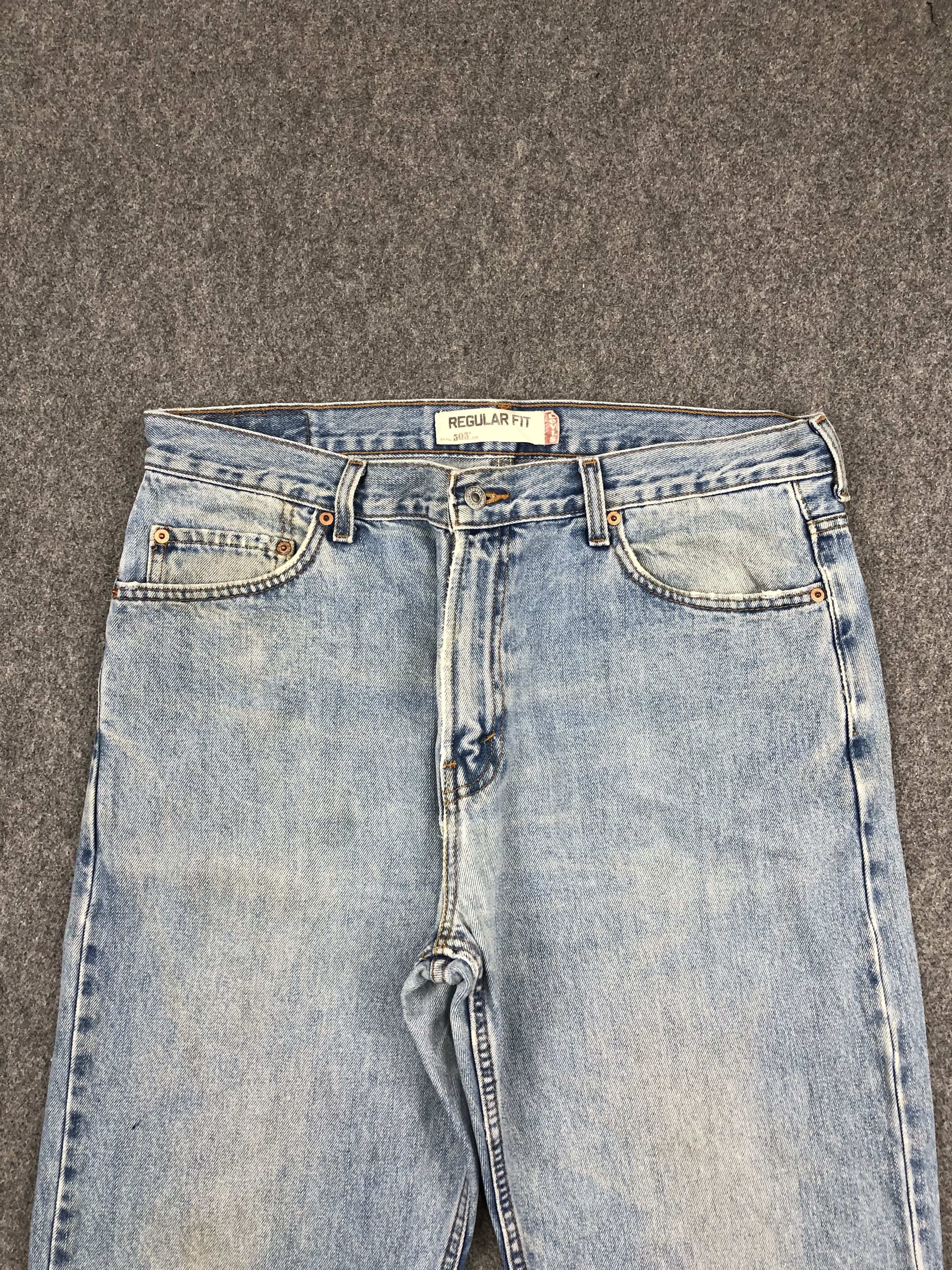 Levi's Vintage Levis 505 Light Blue Jeans DP1400 Size US 36 / EU 52 - 2 Thumbnail