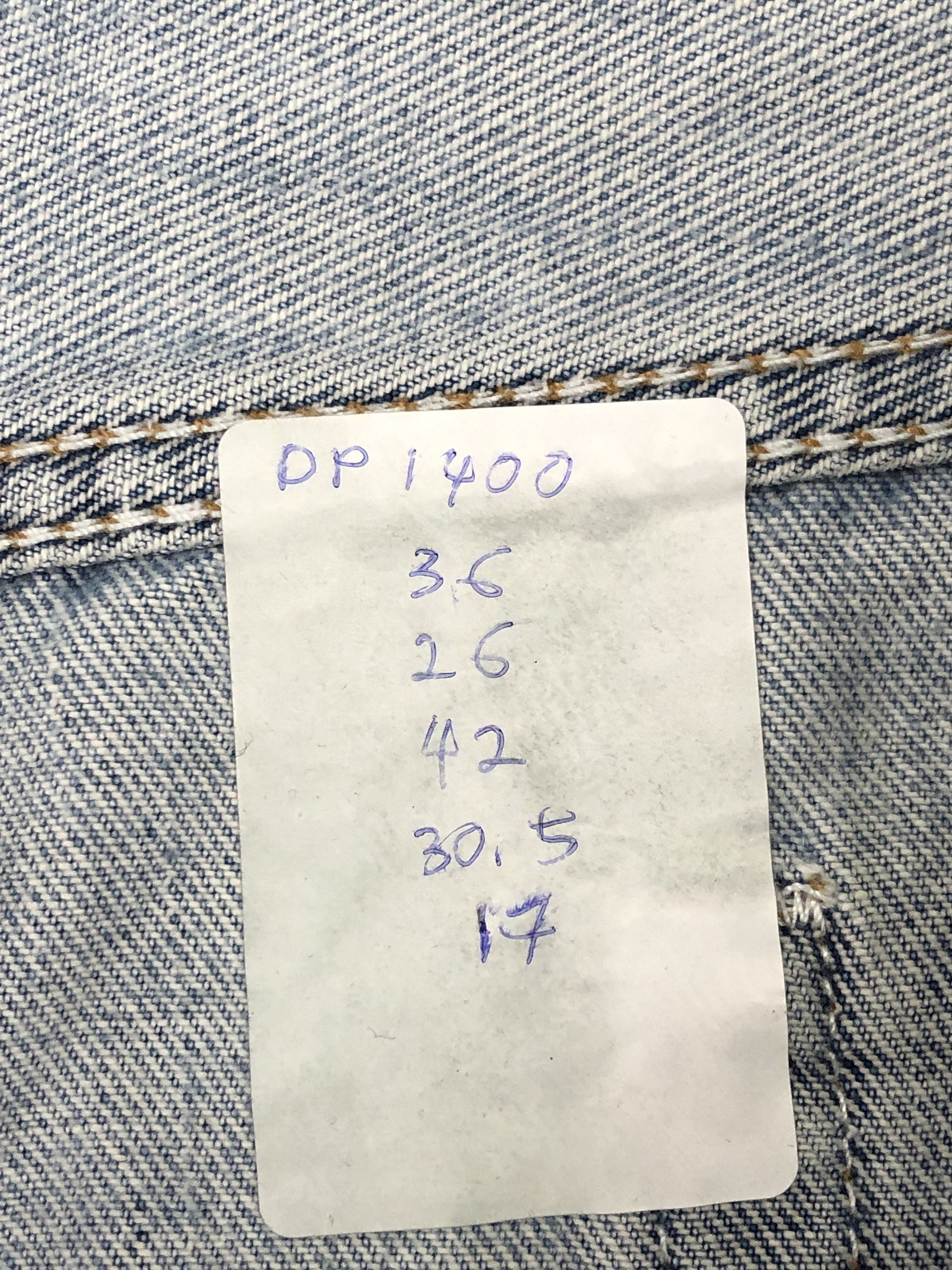 Levi's Vintage Levis 505 Light Blue Jeans DP1400 Size US 36 / EU 52 - 13 Thumbnail