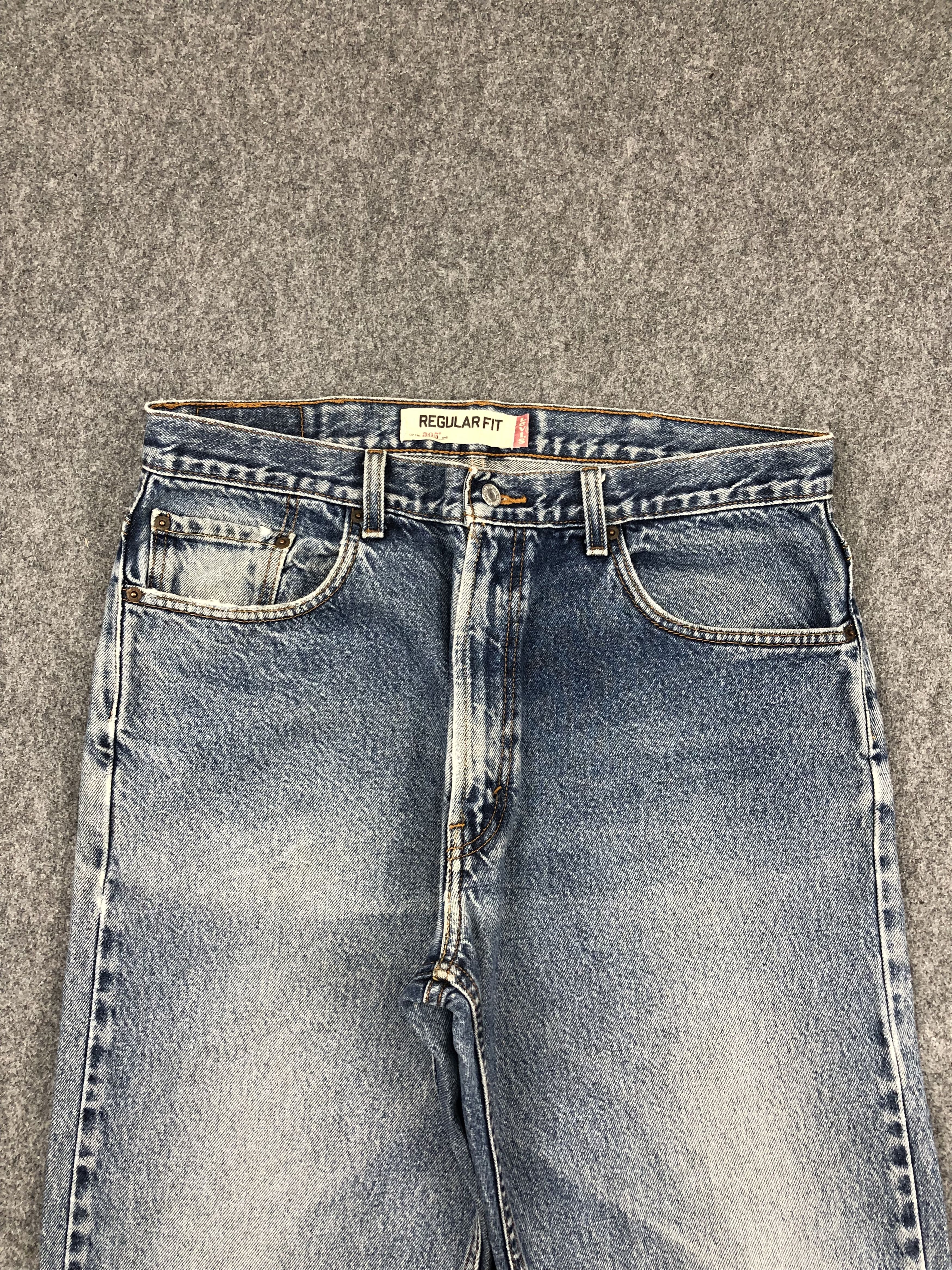Levi's × Vintage Vintage Levis 505 Faded Blue Jeans Size US 37 - 2 Thumbnail