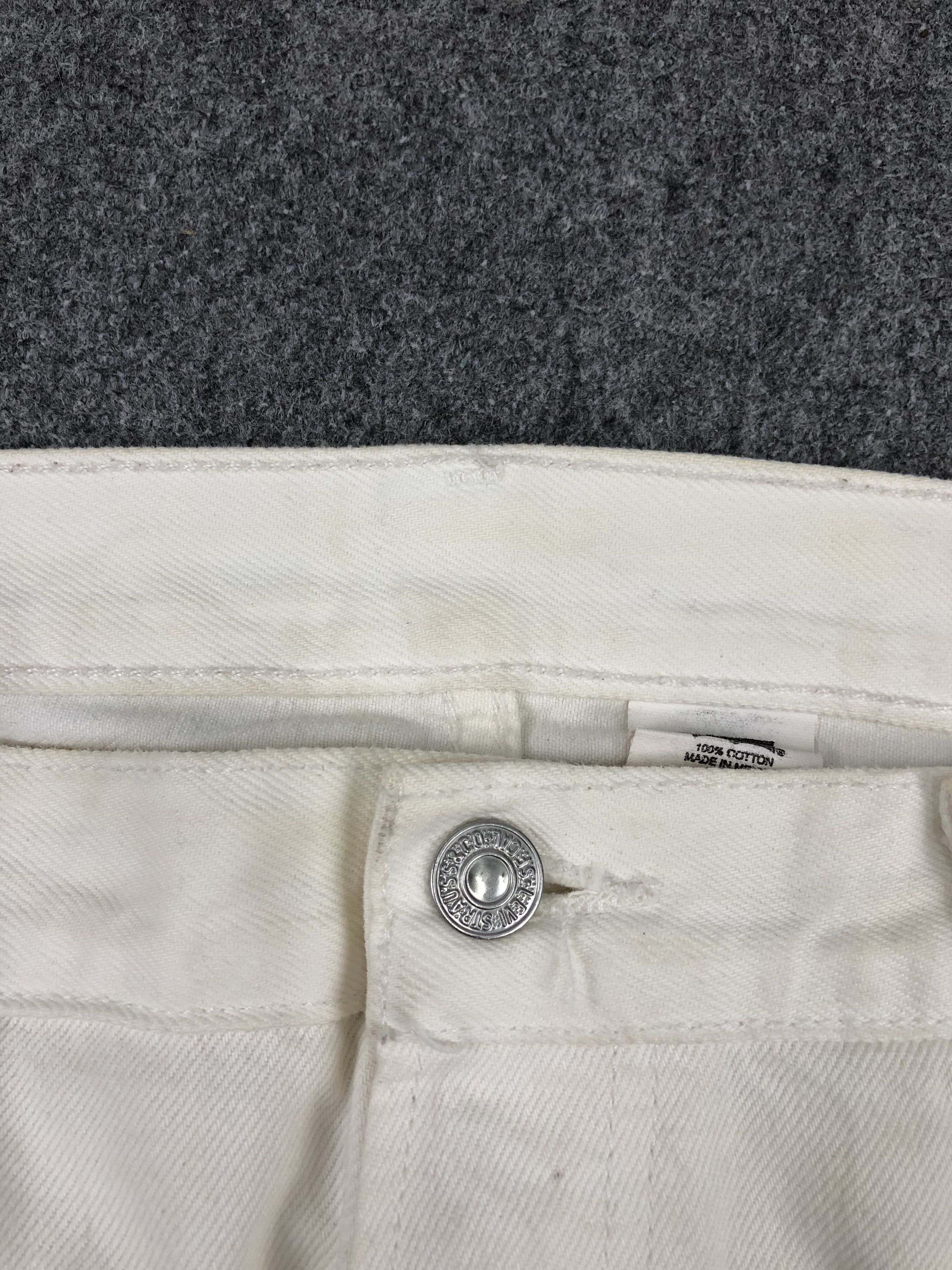 Levi's × Vintage Vintage 90s Levis 501 White Jeans DP1405 Size US 38 / EU 54 - 11 Thumbnail